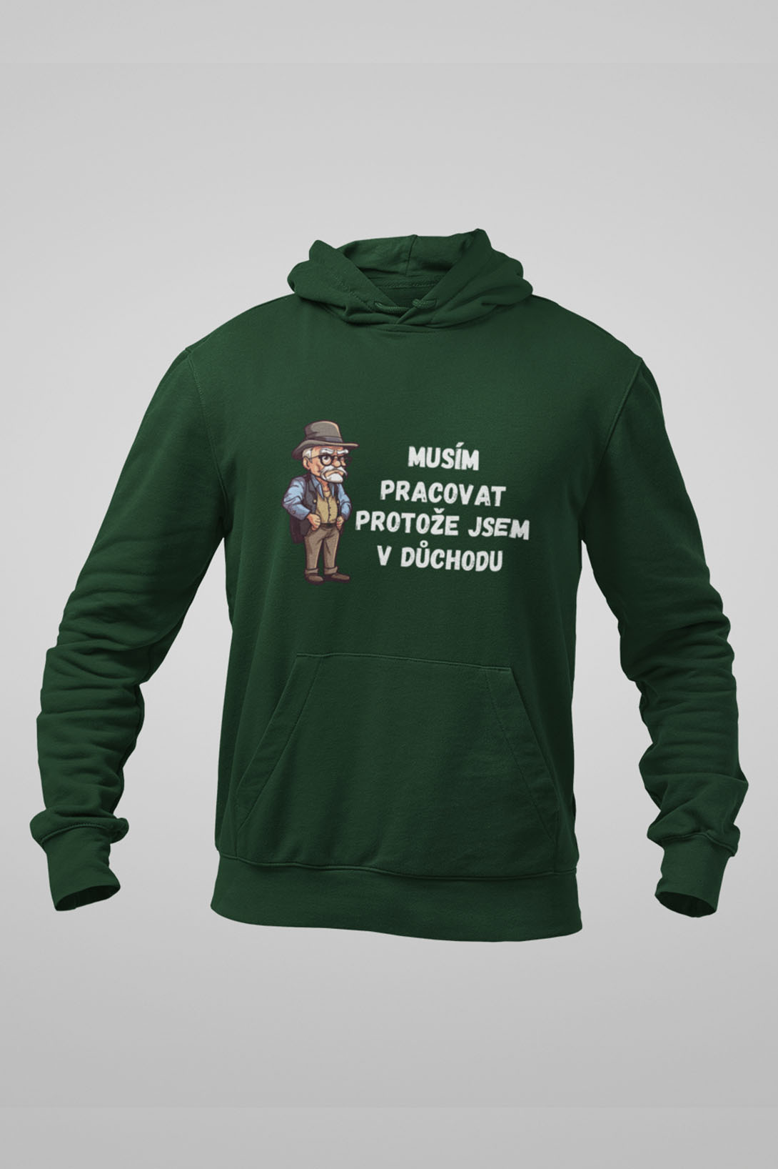 Pánská mikina Protože jsem v důchodu