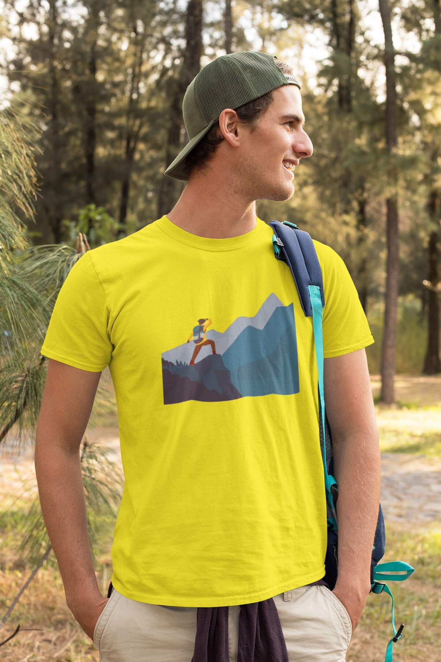 Pánské tričko Adventure Barva: Citrónová, Velikost: 2XL