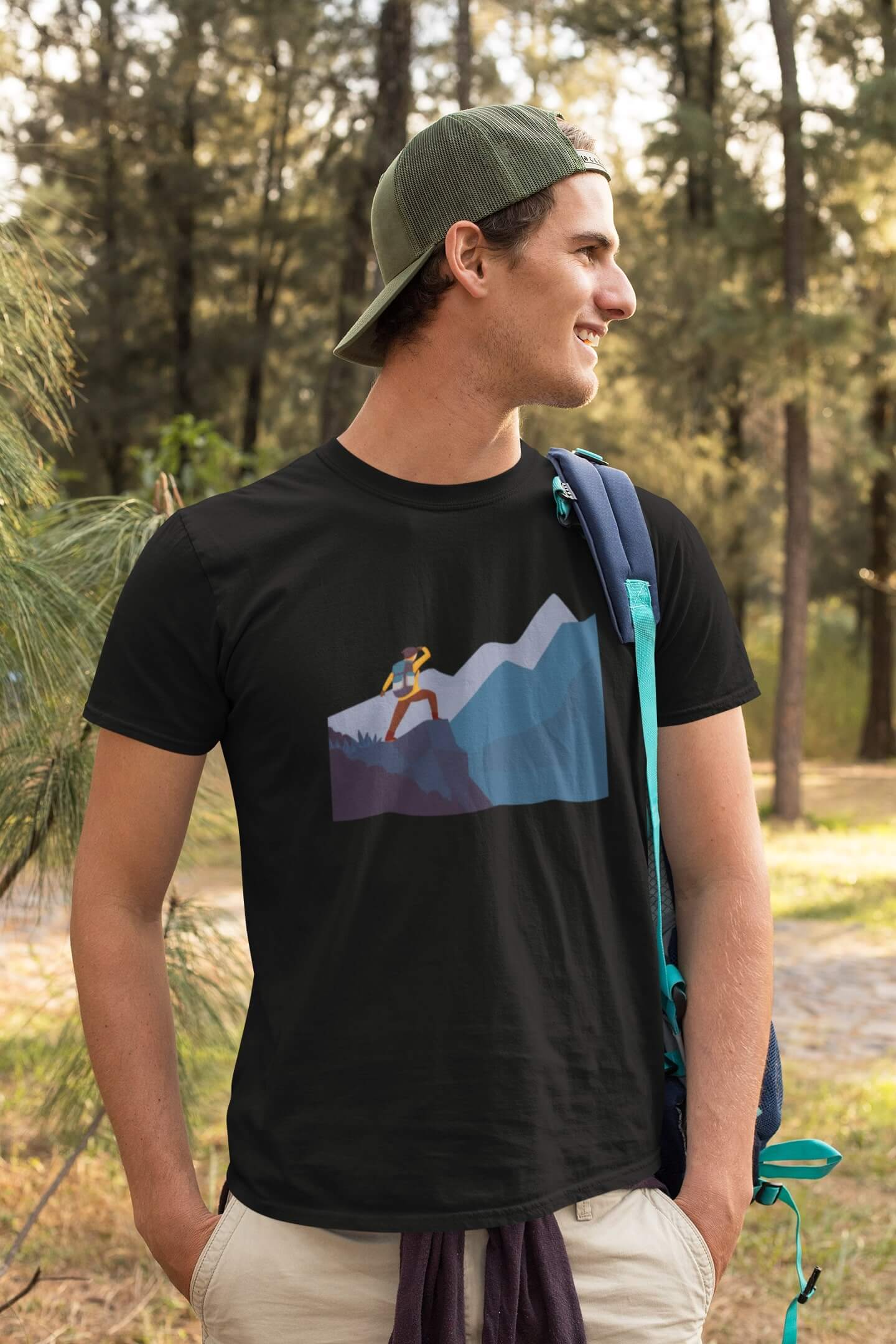 Pánské tričko Adventure Barva: Černá, Velikost: L