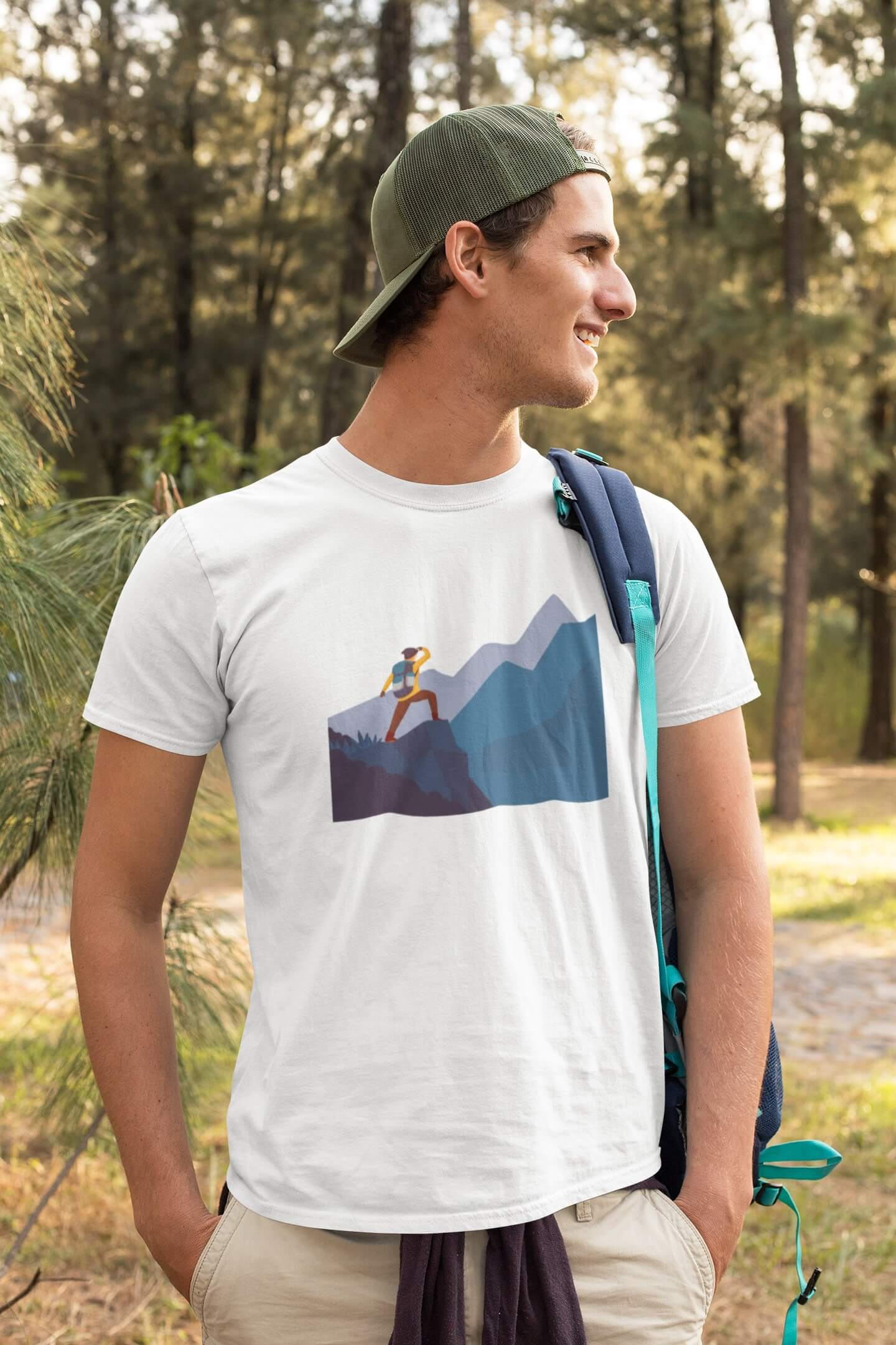 Pánské tričko Adventure Barva: Bíla, Velikost: XL