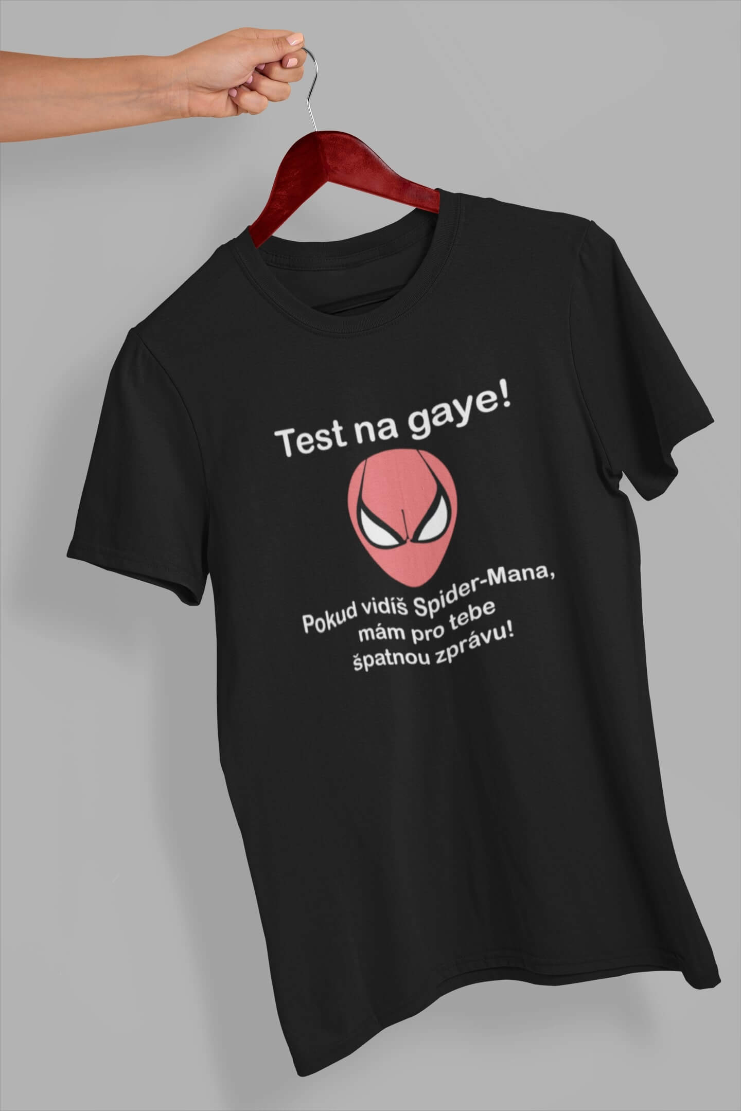 Pánské tričko Test pro gaye! Barva: Černá, Velikost: 2XL