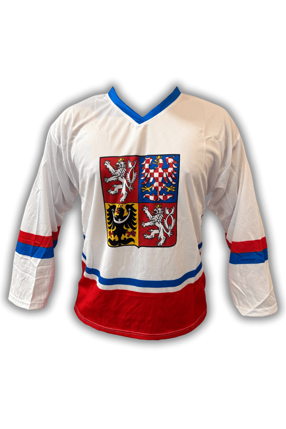 MMO Hokejový dres - Česko bílý s vlastním (bez potisku) Velikost: XL
