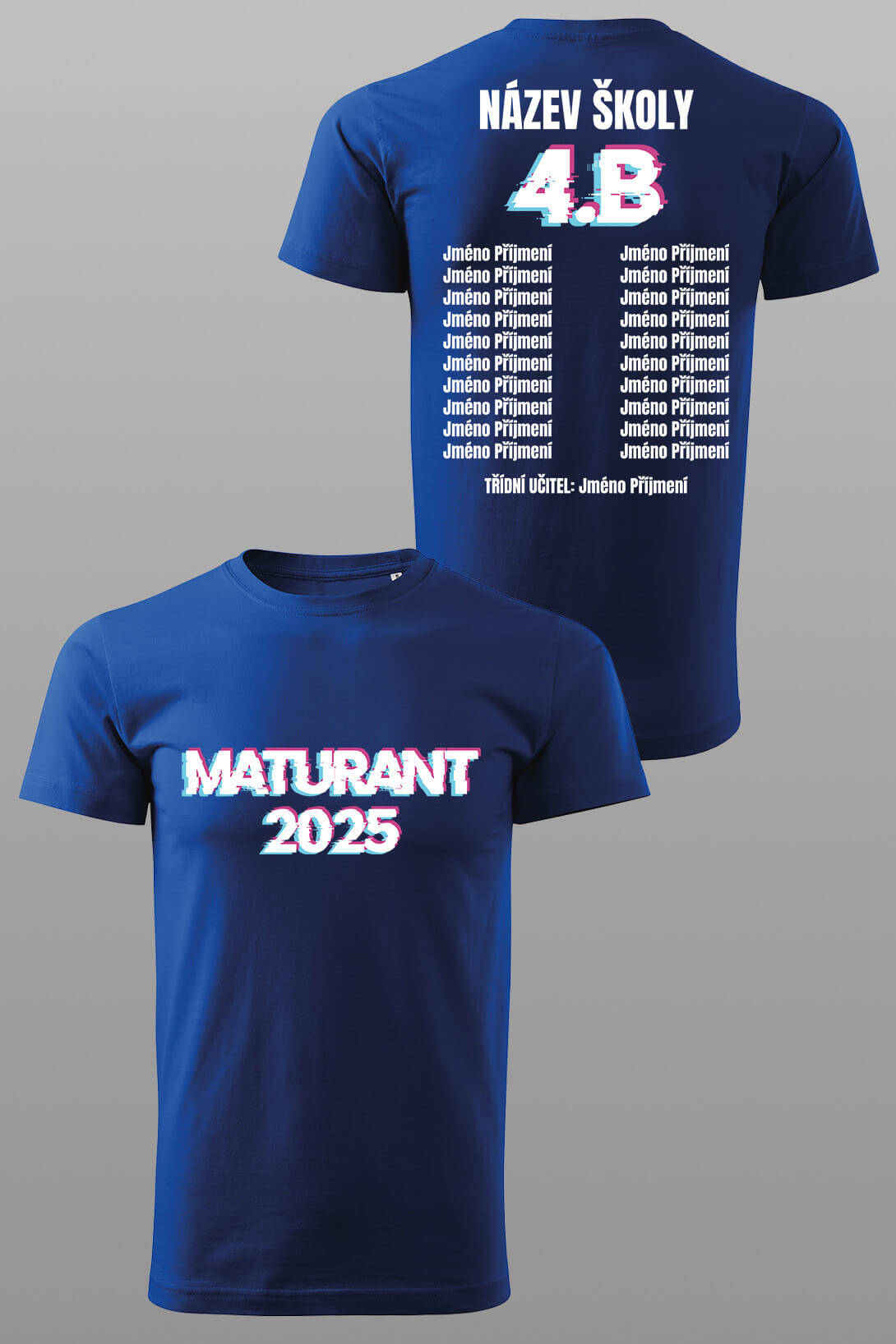 Maturitné tričko Maturant Barva: Kráľovská modrá, Velikost: 3XL