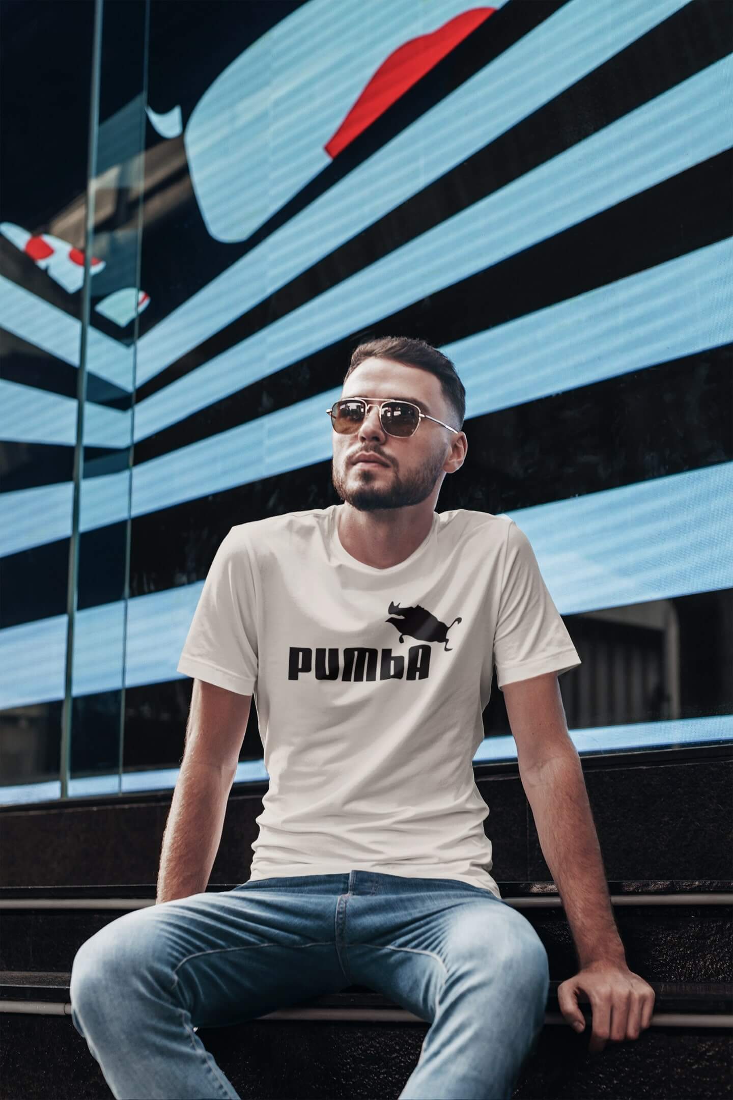 Pánské tričko Pumba Barva: Ledově šedá, Velikost: M