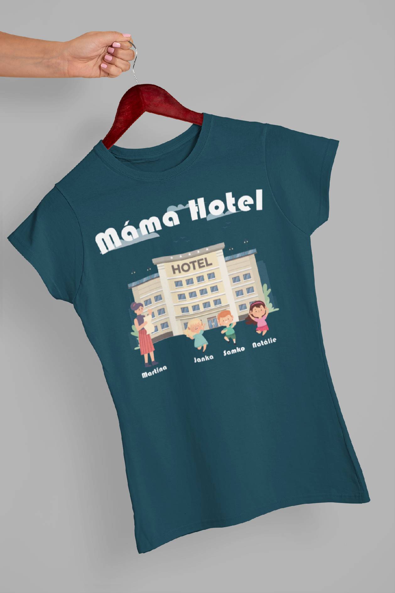 MMO Dámske triko Máma hotel