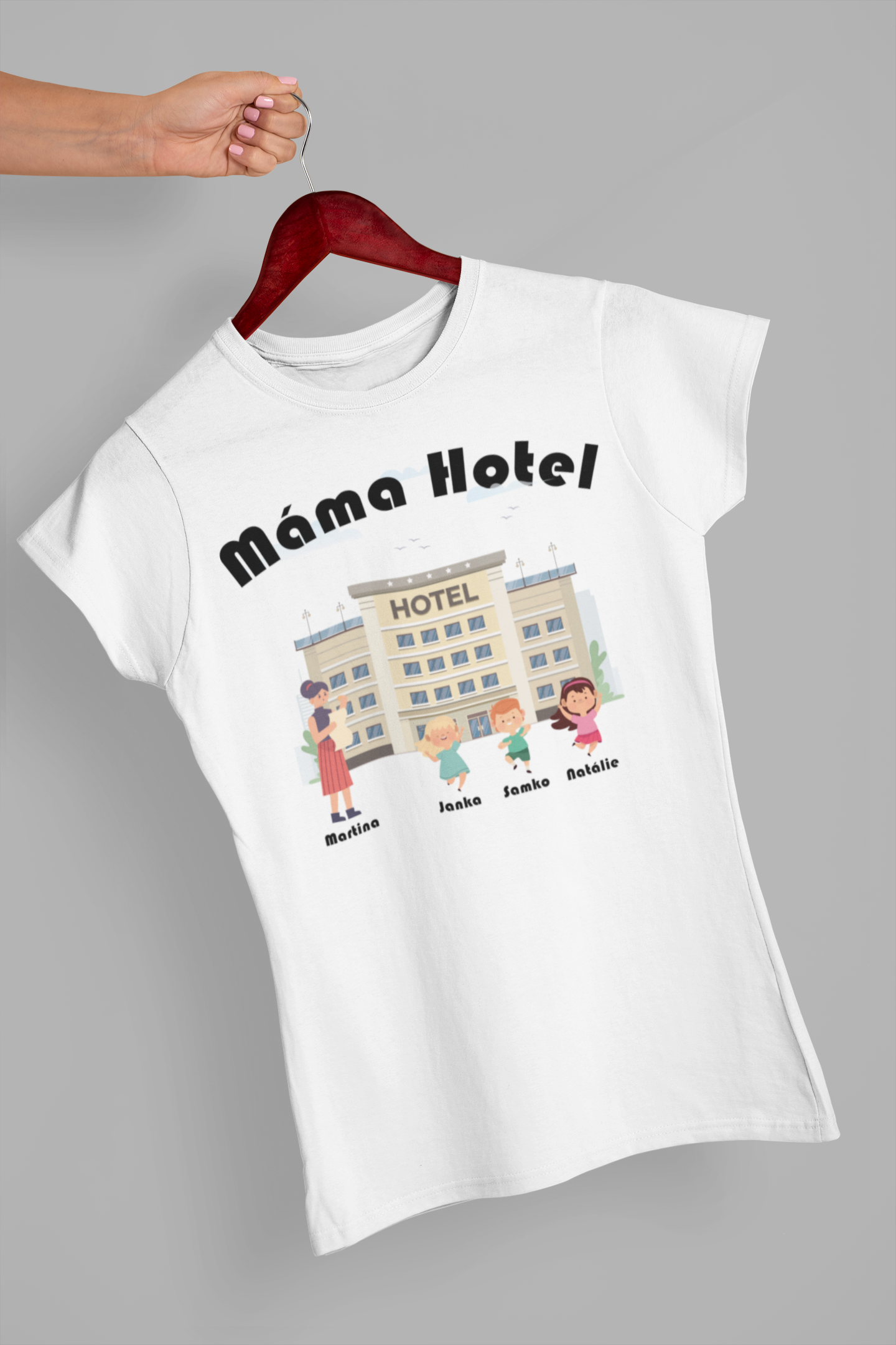 MMO Dámske triko Máma hotel