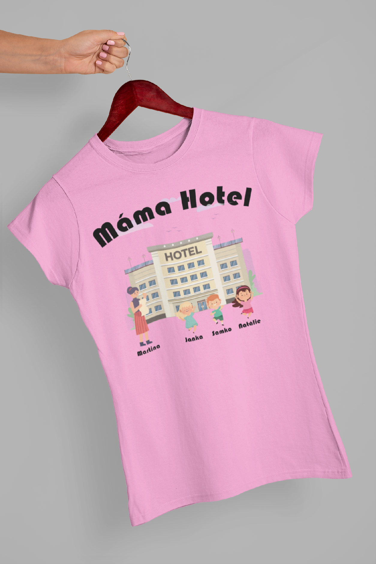 MMO Dámske triko Máma hotel