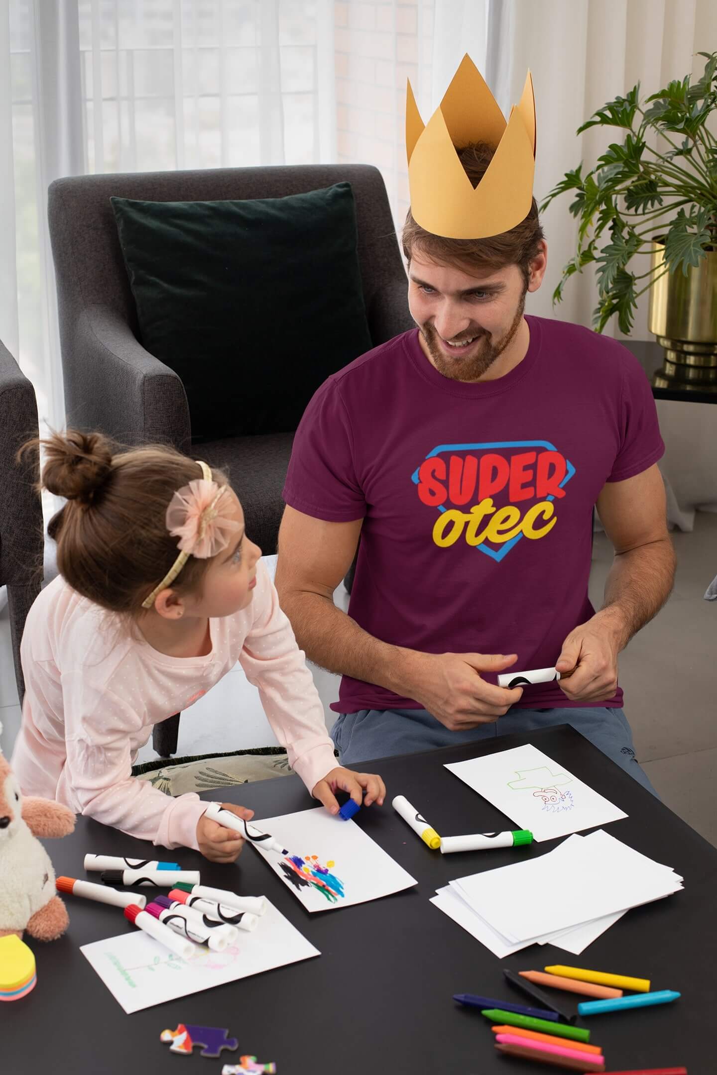 Pánské tričko Superotec Barva: Fuchsiová, Velikost: L