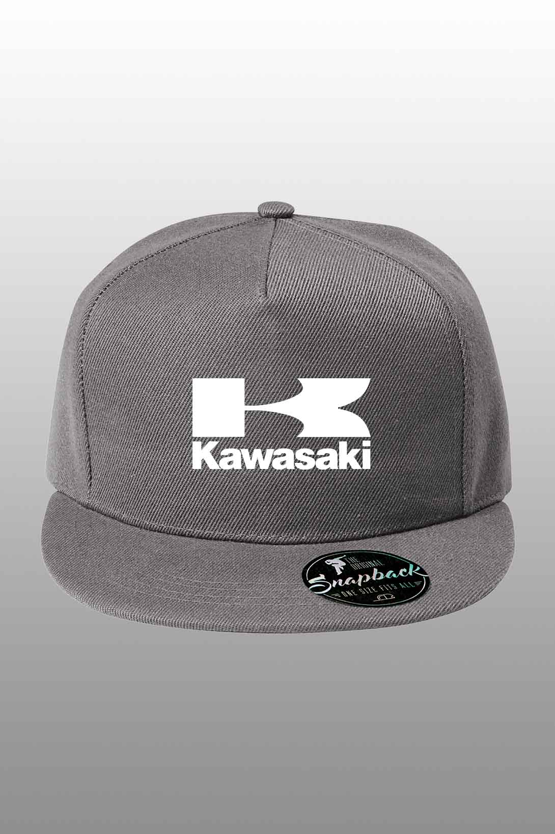 Snapback kšiltovka Kawasaki Barva: Starostříbrná