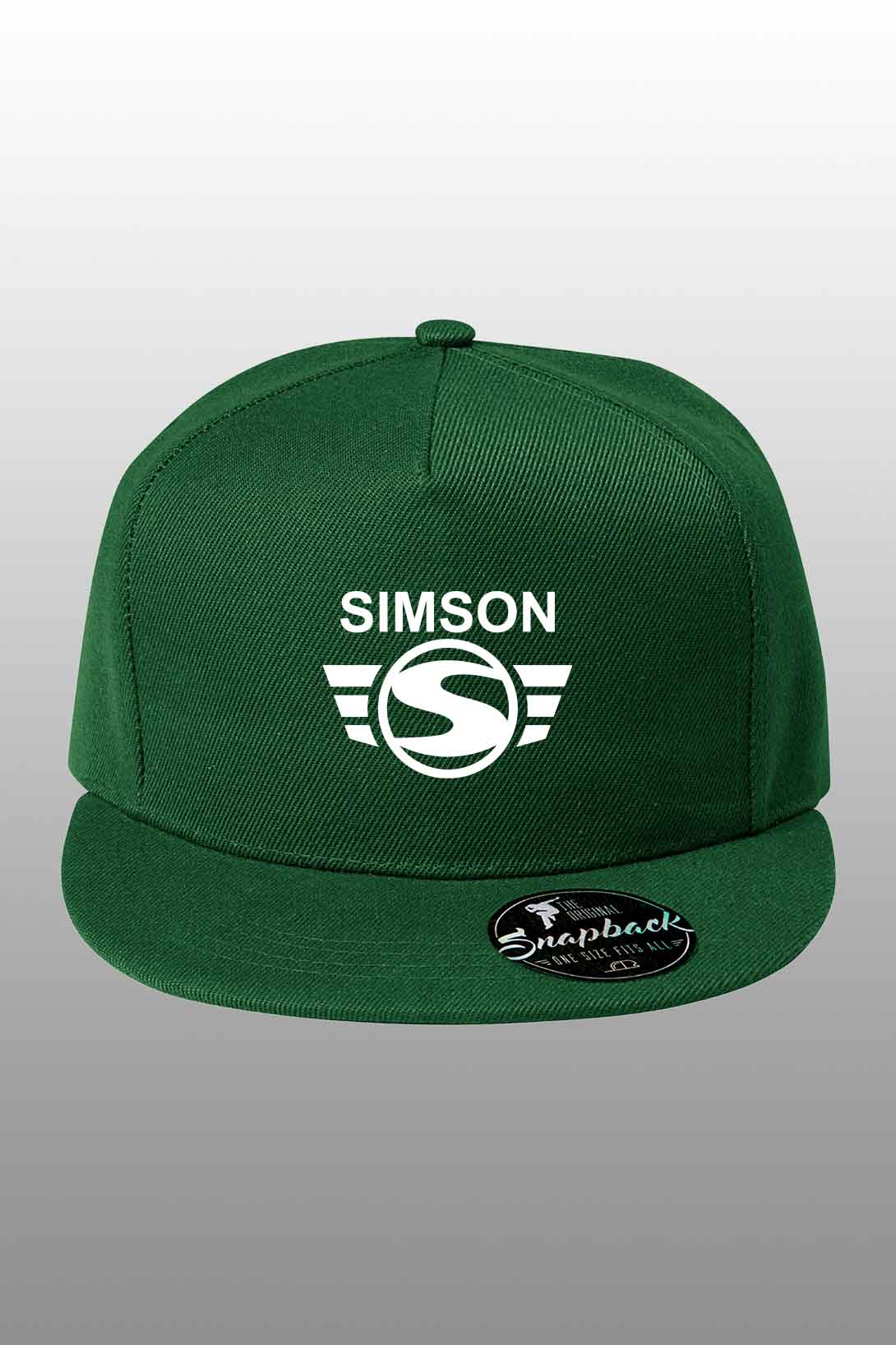 Snapback kšiltovka Simson Barva: Láhvově zelená