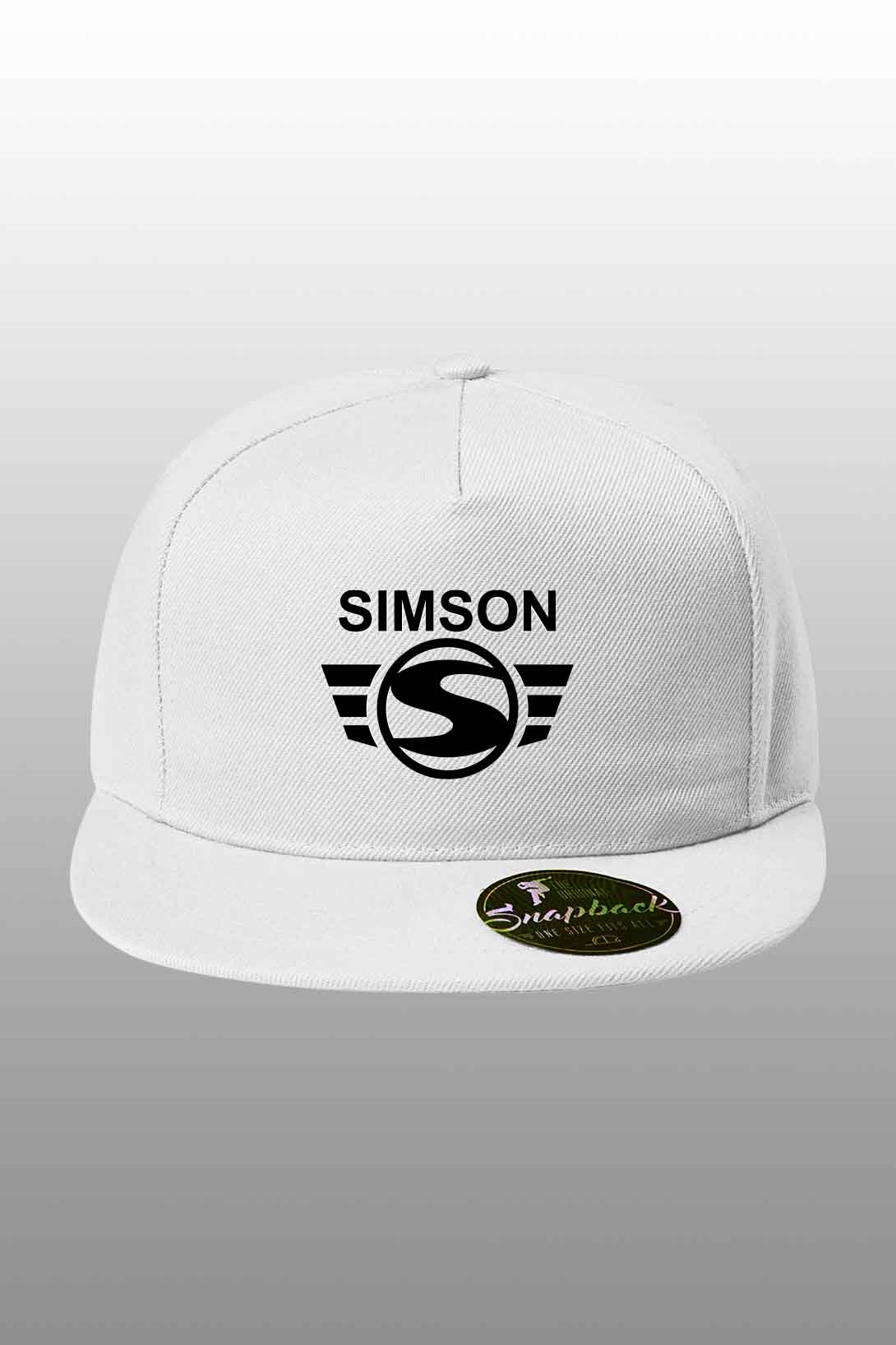 Snapback kšiltovka Simson Barva: Bíla