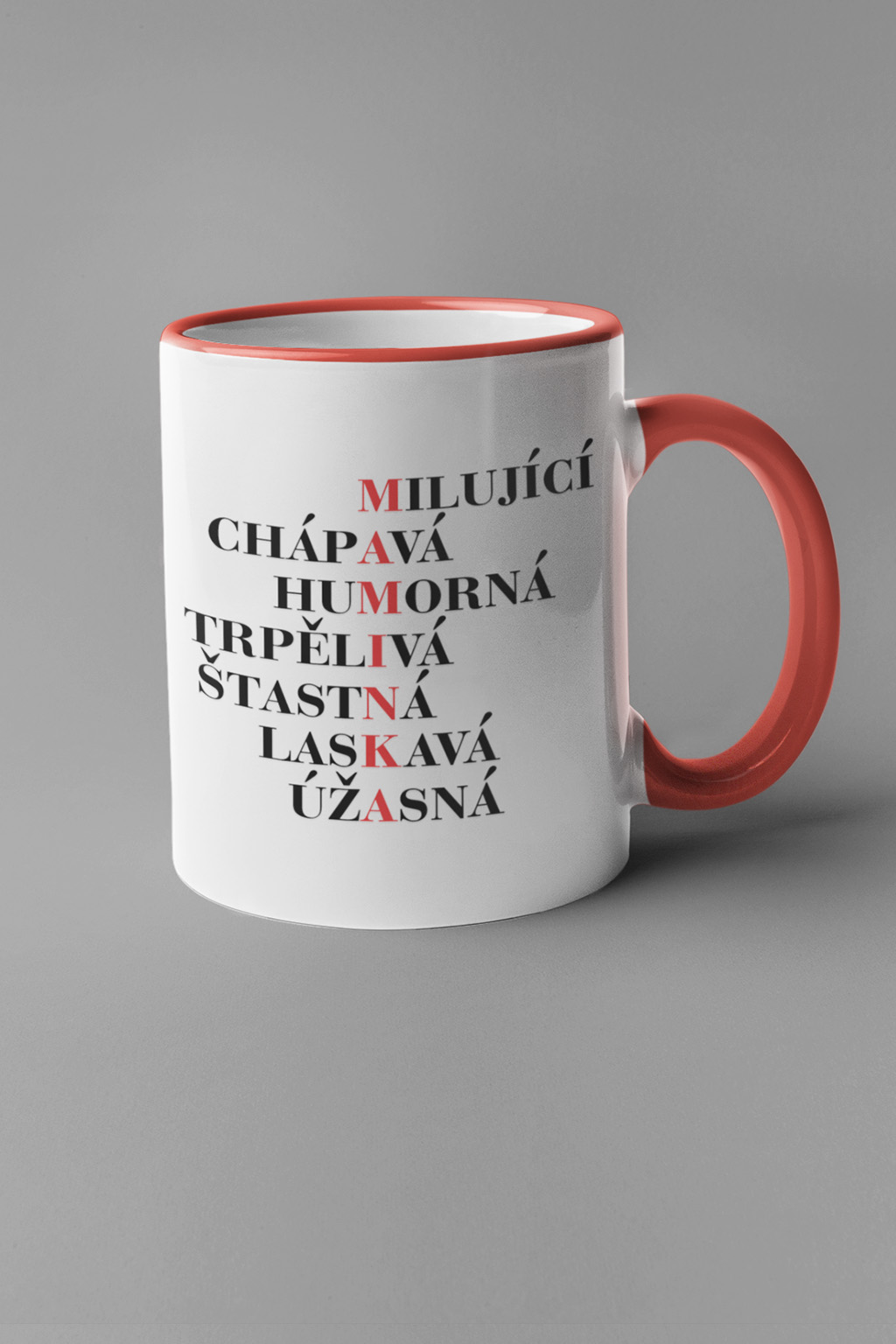 Hrnek Maminka Barva: Červená