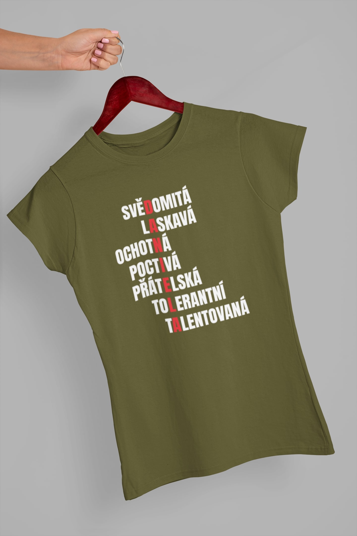 Dámske tričko Charakteristika Daniely Barva: Khaki