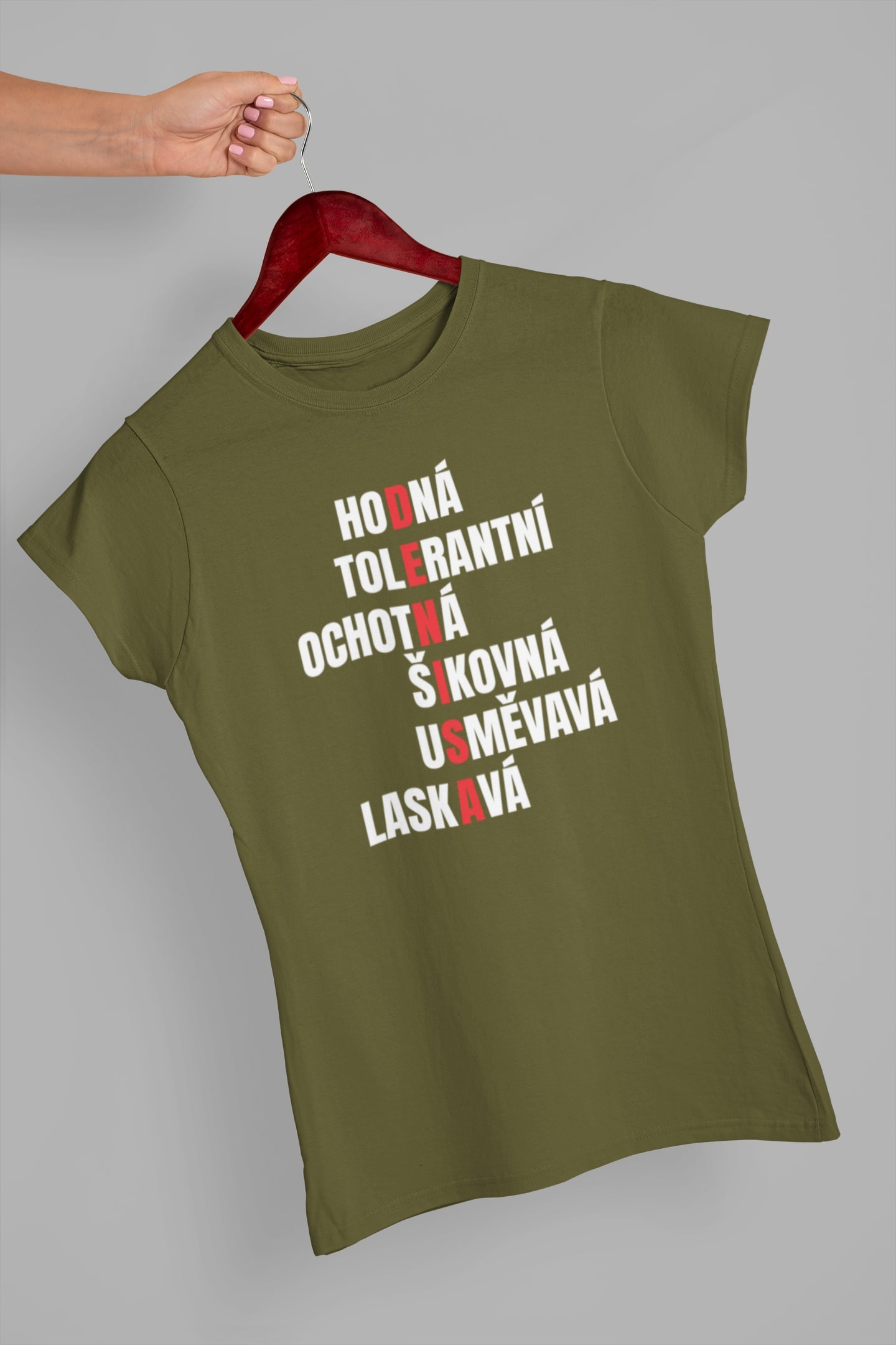 Dámske tričko Charakteristika Denisy Barva: Khaki