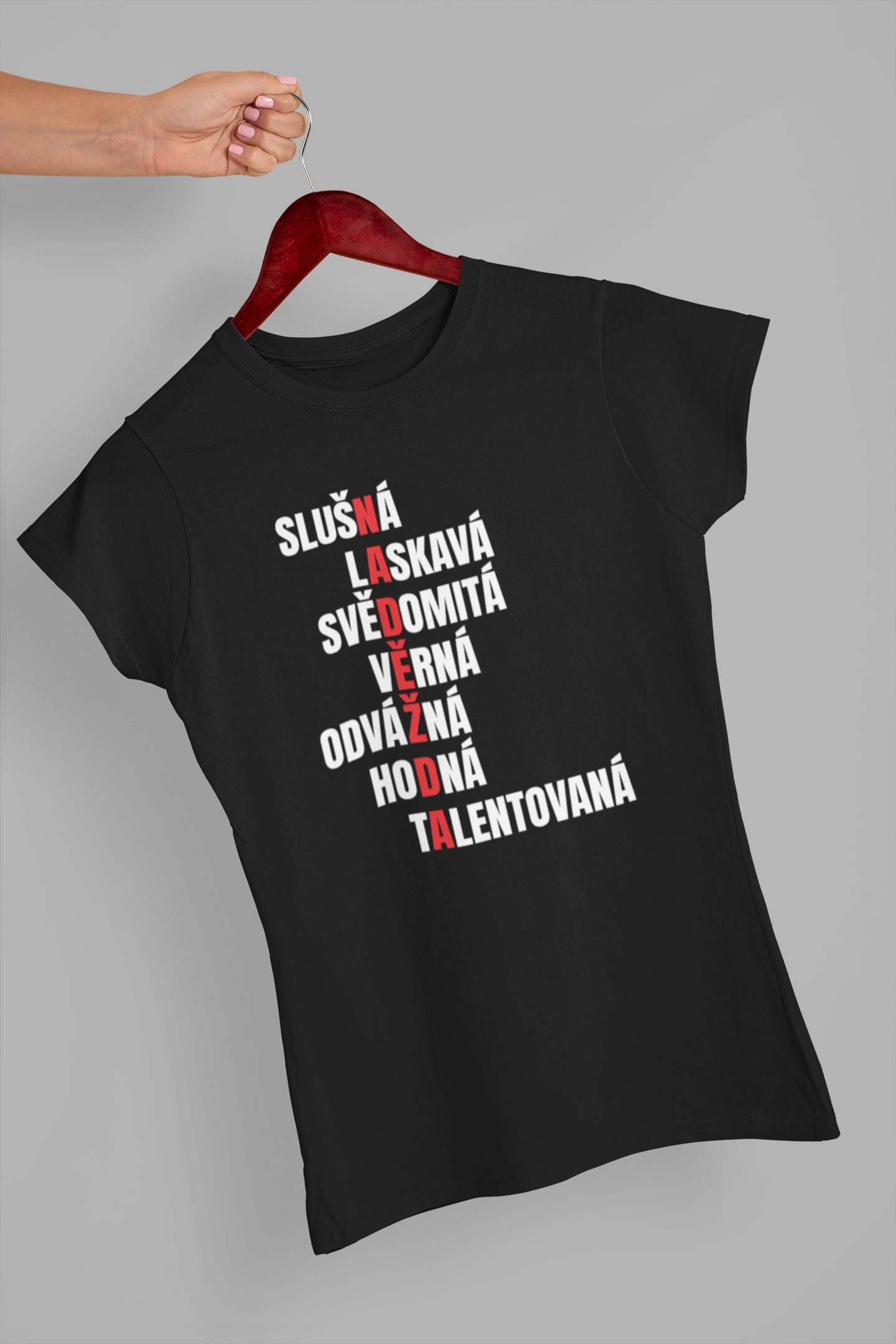 Dámské tričko Charakteristika Naděždy Barva: Černá