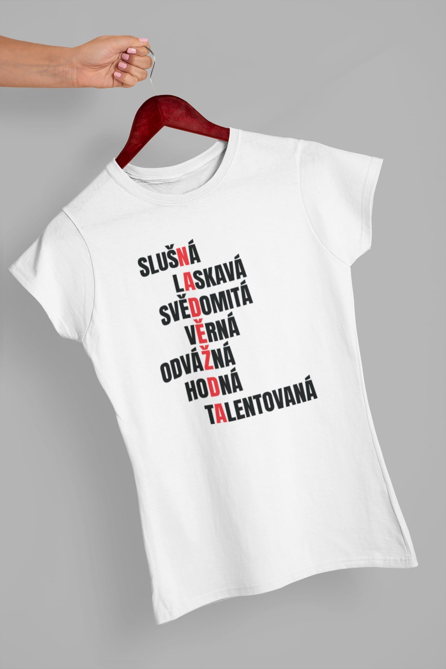 Dámské tričko Charakteristika Naděždy Barva: Bíla