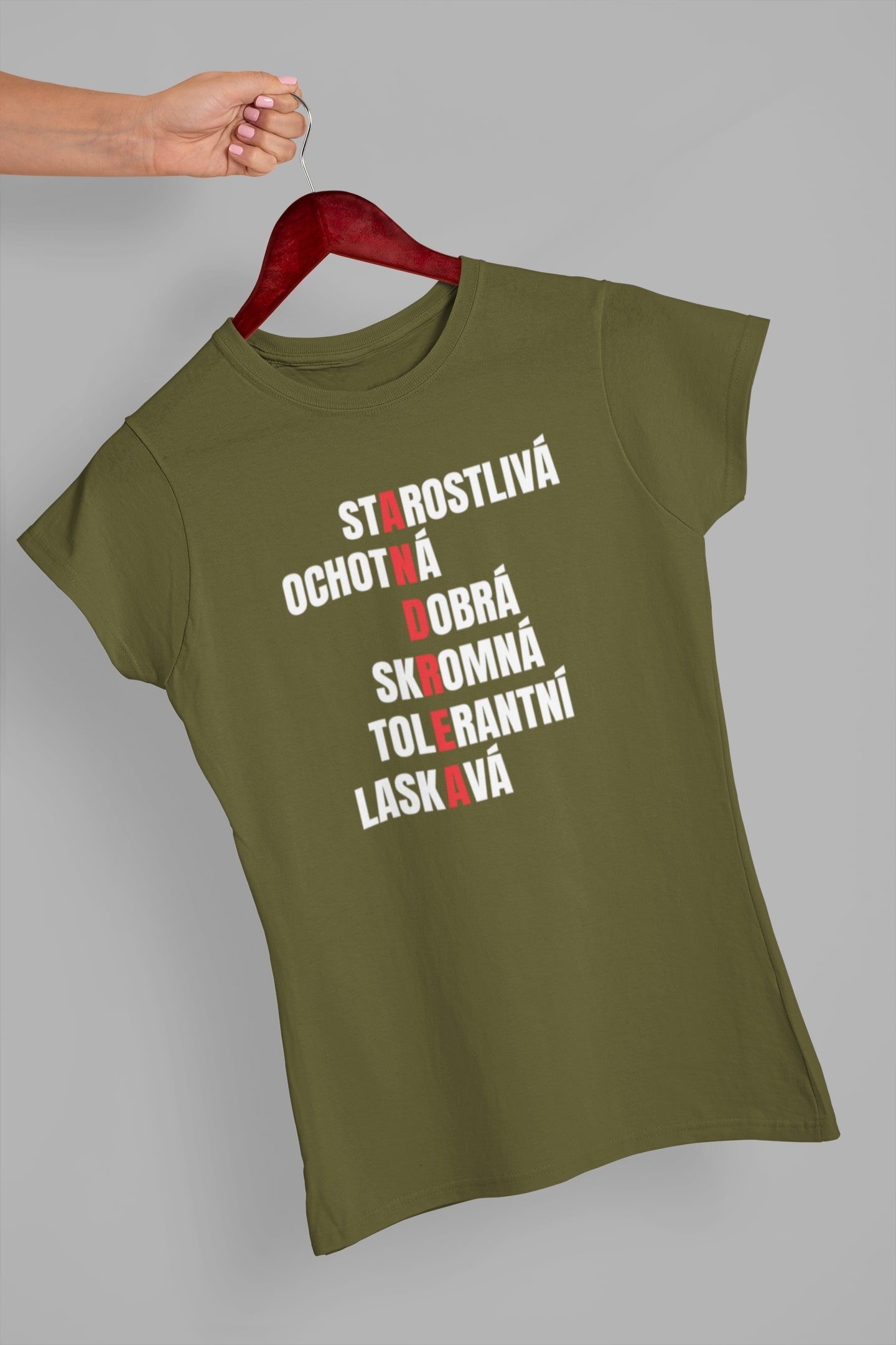 Dámske tričko Charakteristika Andrey Barva: Khaki