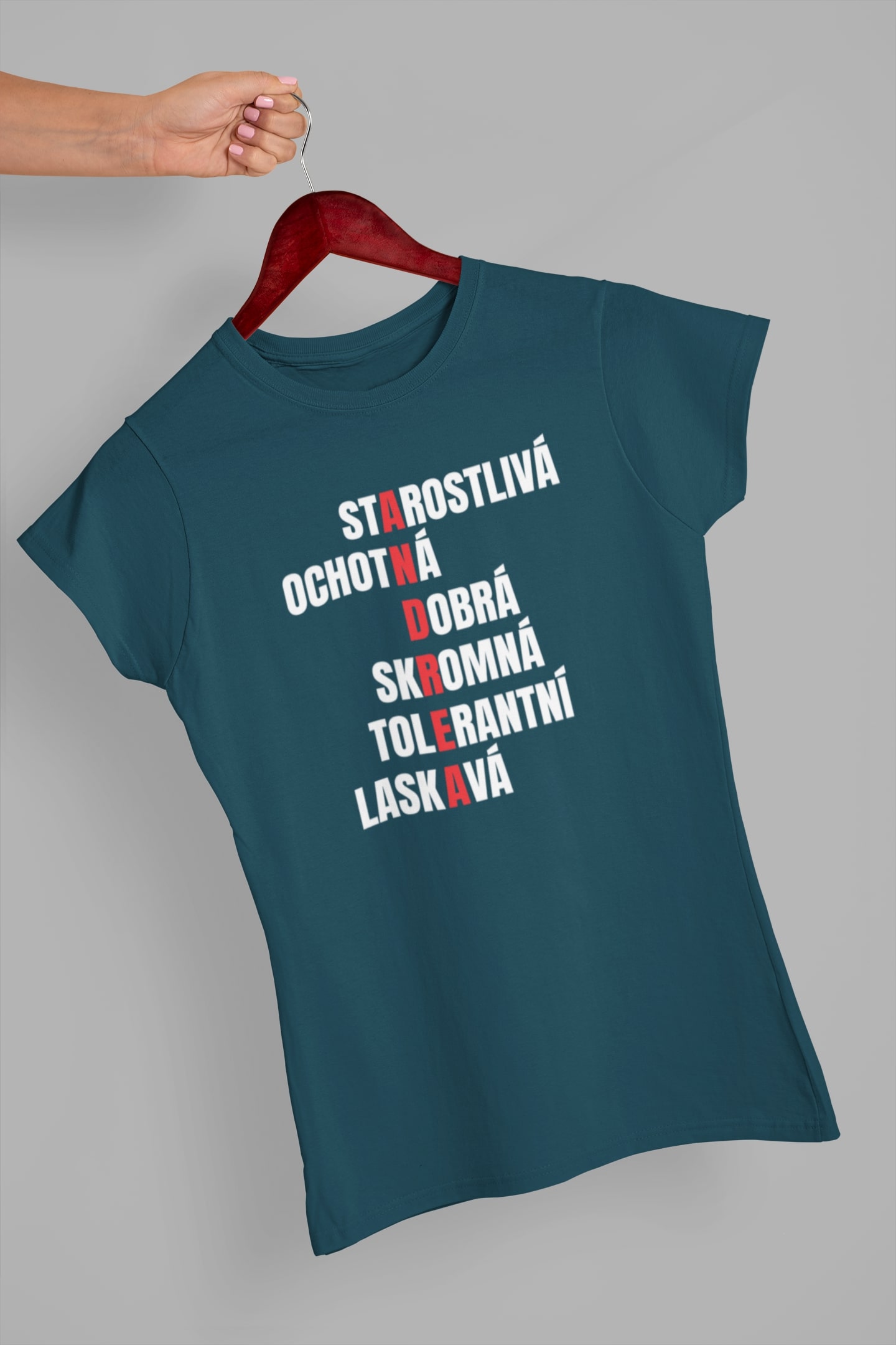 Dámske tričko Charakteristika Andrey Barva: Petrolejová modrá