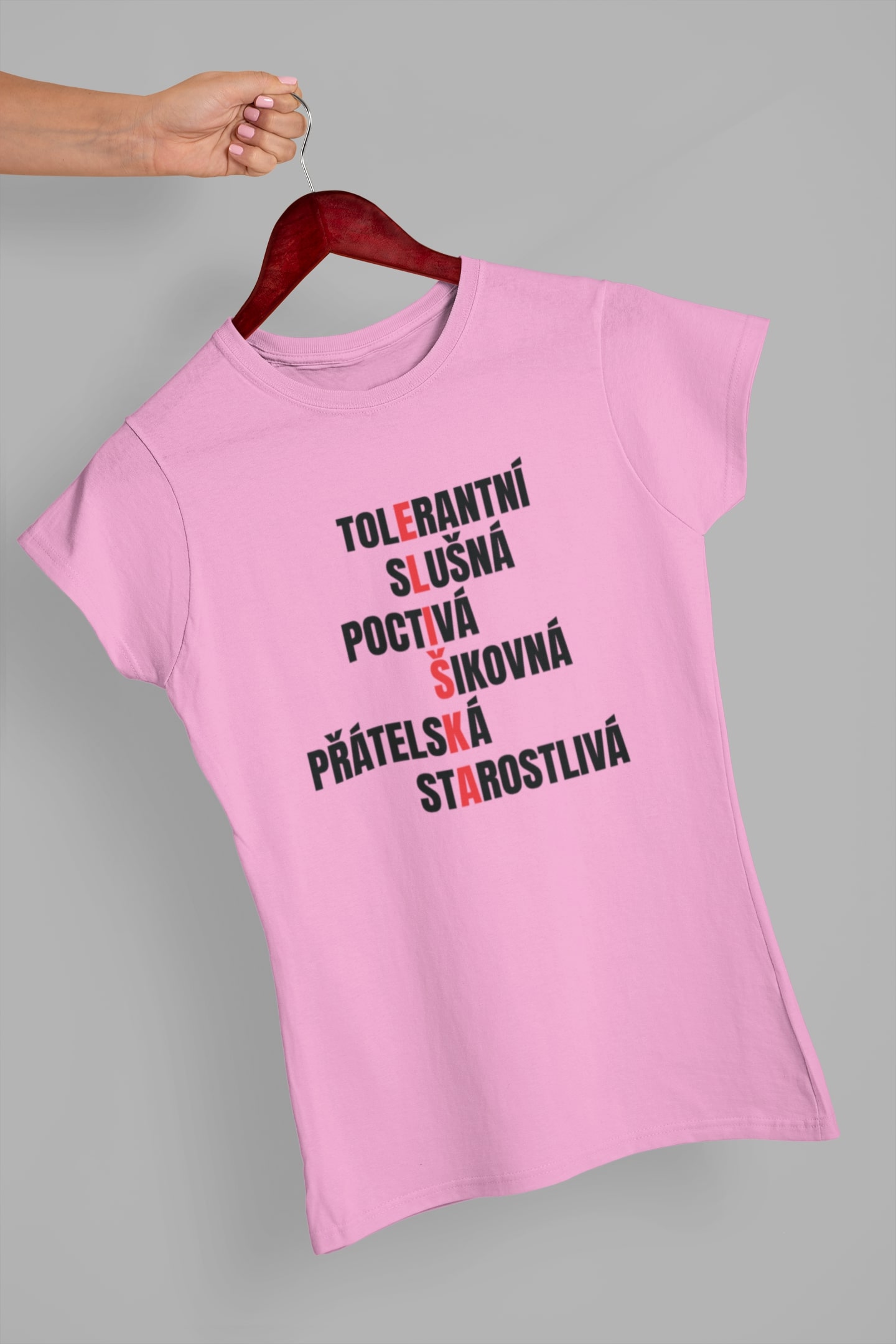 Dámské tričko Charakteristika Eliška Barva: Ružová