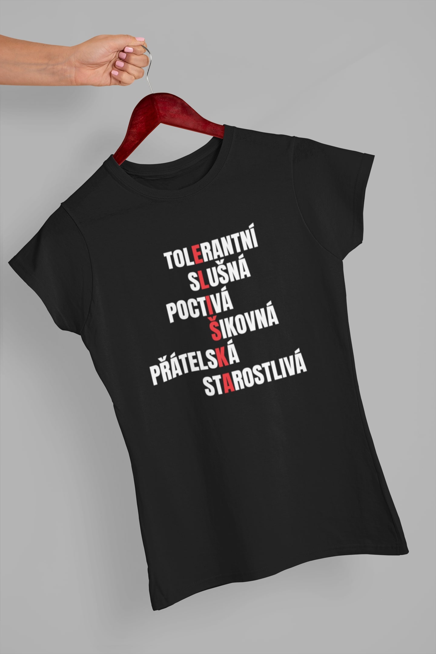 Dámské tričko Charakteristika Eliška Barva: Černá