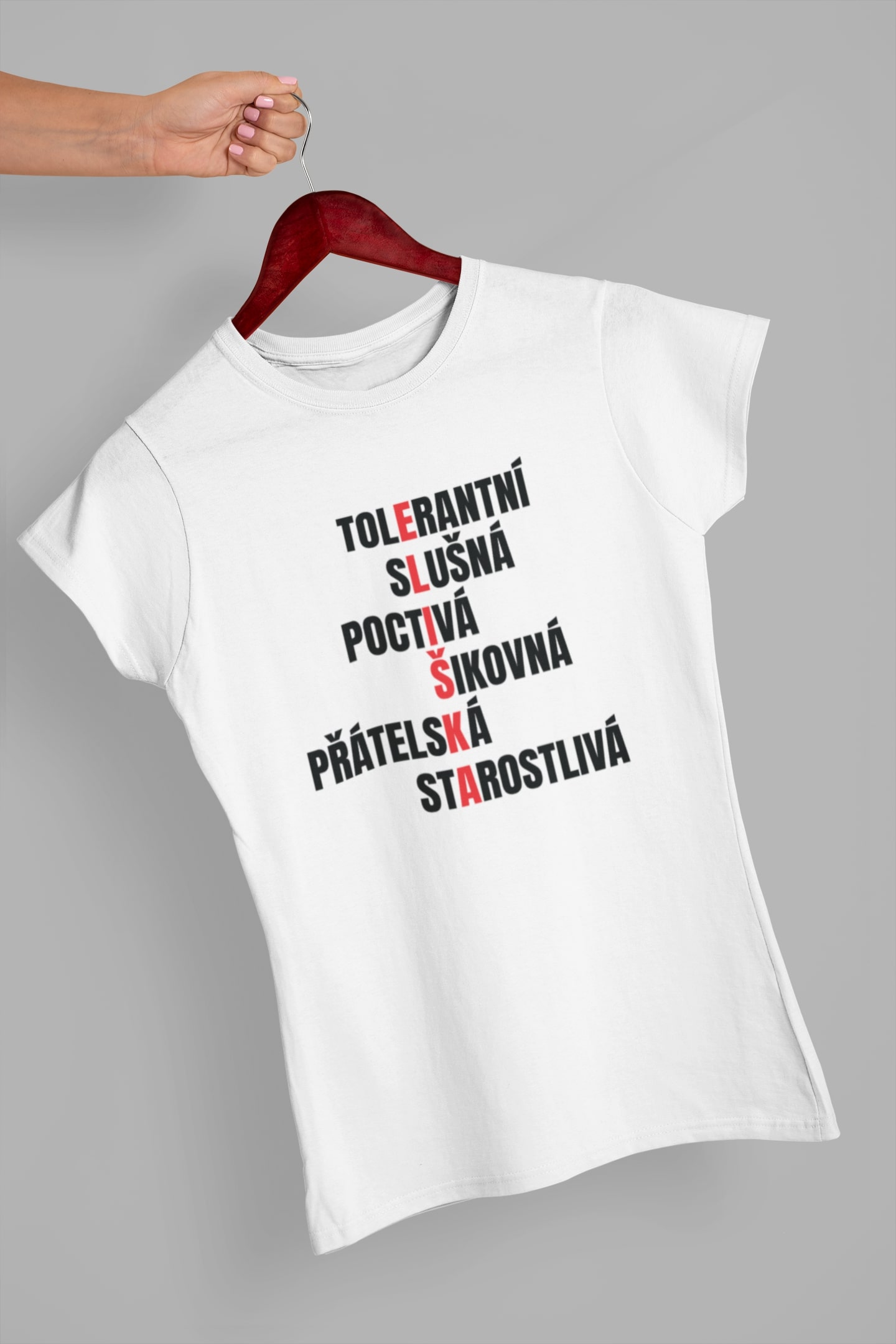 Dámské tričko Charakteristika Eliška Barva: Bíla