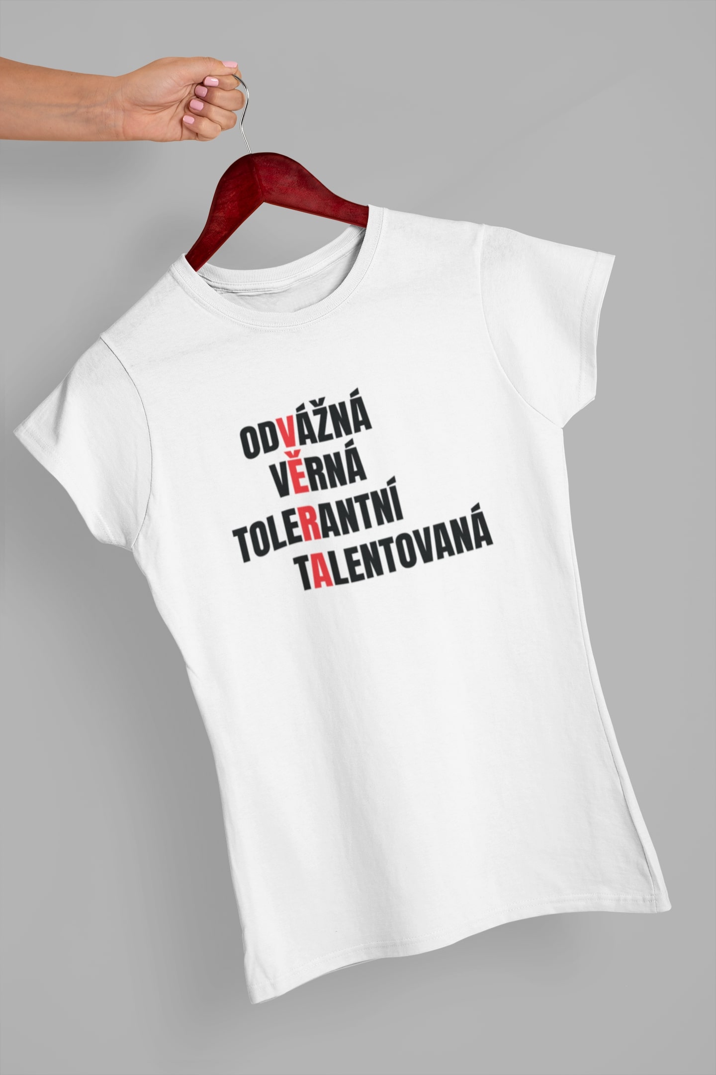 Dámské tričko Charakteristika Věra Barva: Bíla