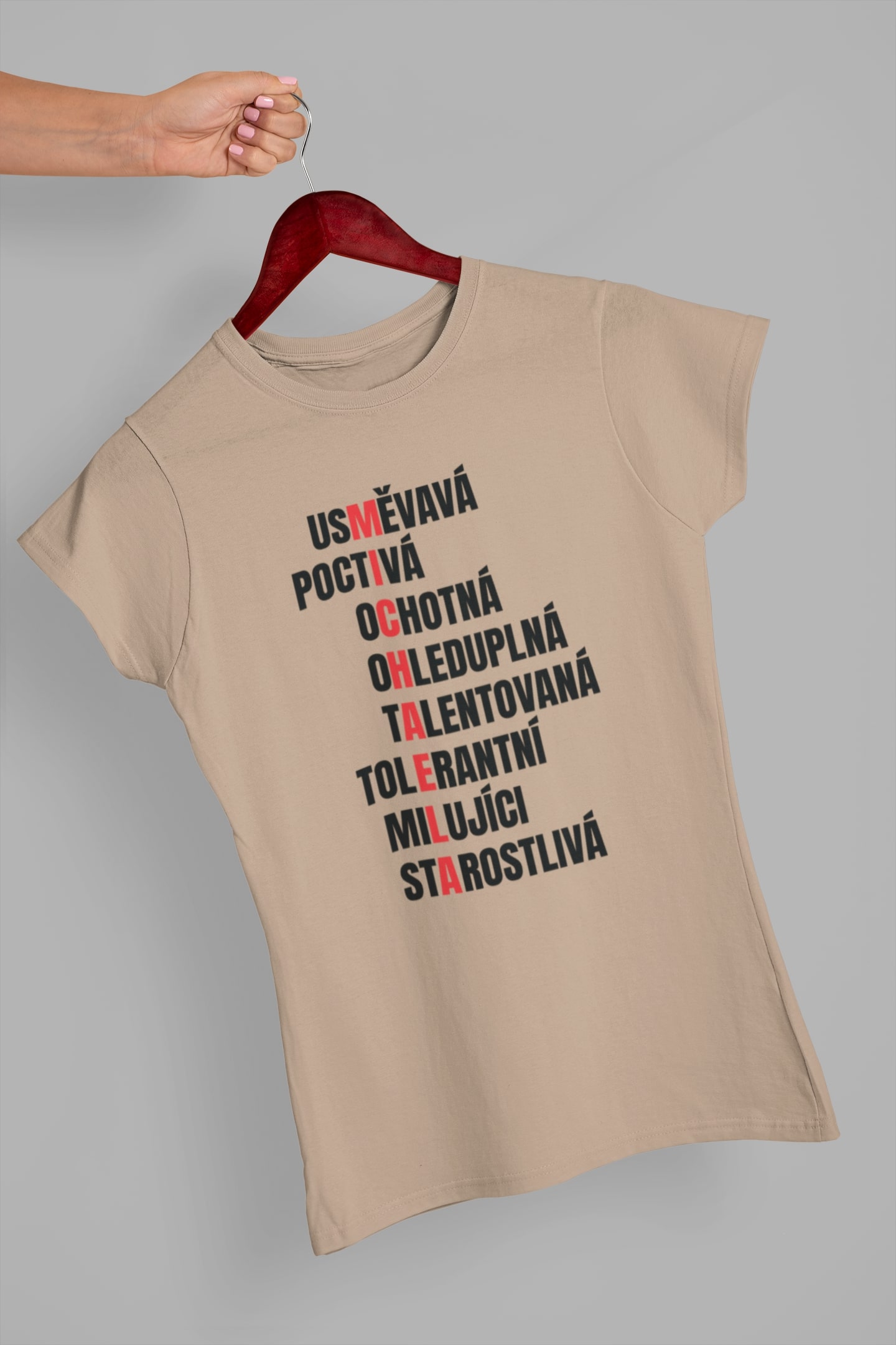 Dámské tričko Charakteristika Michaela Barva: Písková