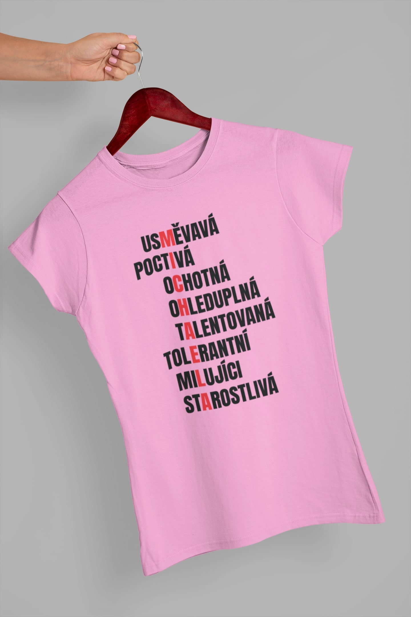 Dámské tričko Charakteristika Michaela Barva: Ružová