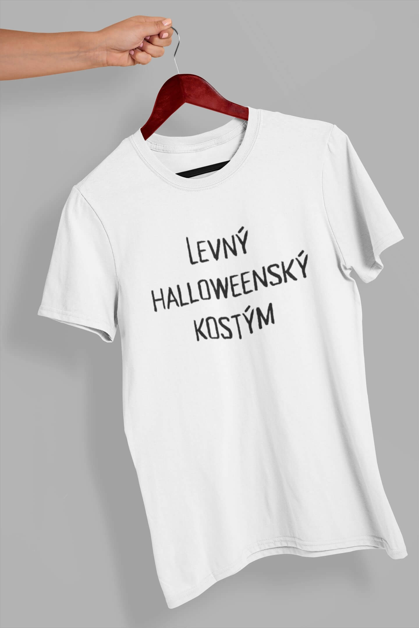Pánské tričko Levný halloweensky kostým Barva: Bíla