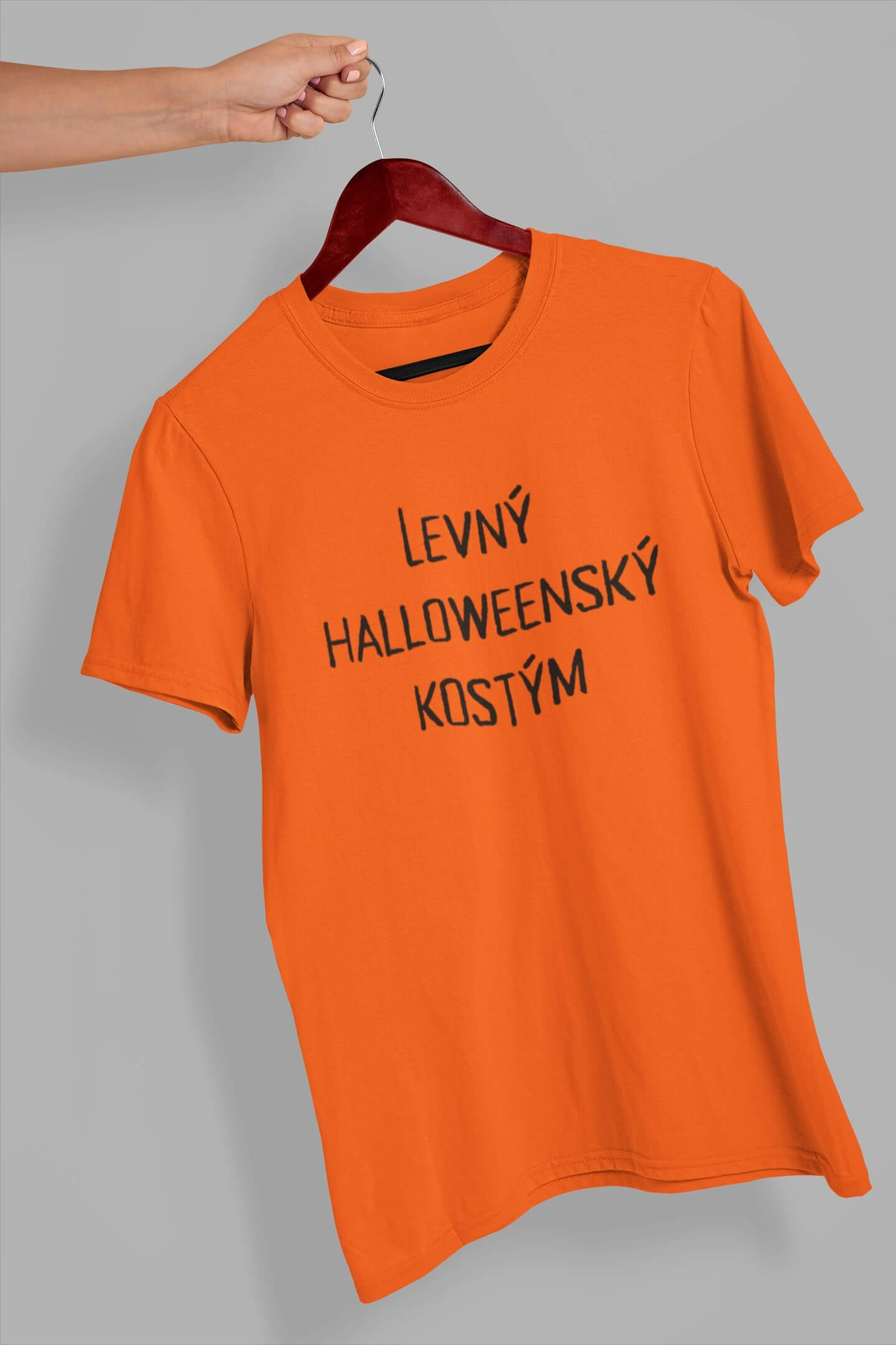 Pánské tričko Levný halloweensky kostým Barva: Oranžová