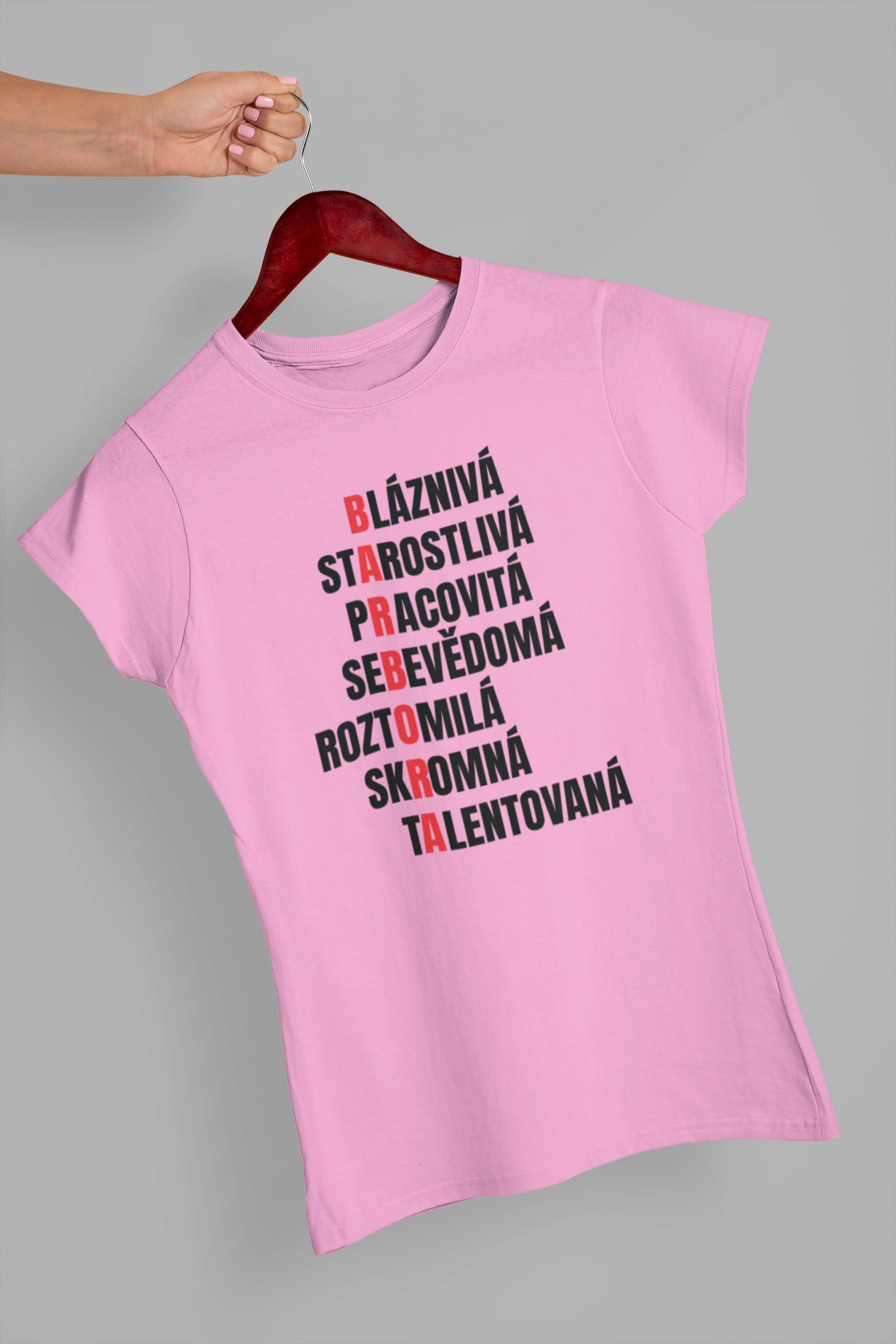 Dámské tričko Charakteristika Barbora Barva: Ružová