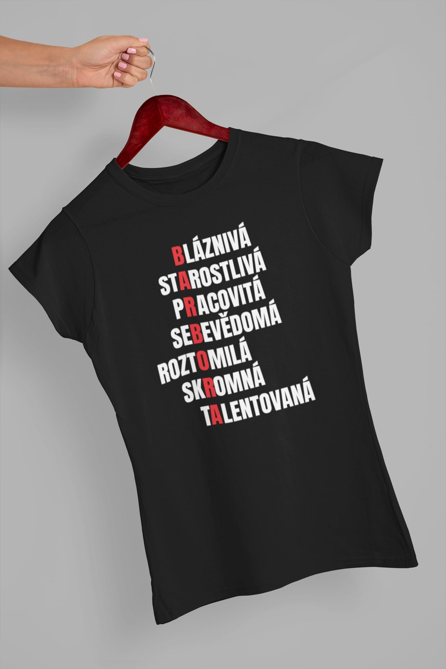 Dámské tričko Charakteristika Barbora Barva: Černá