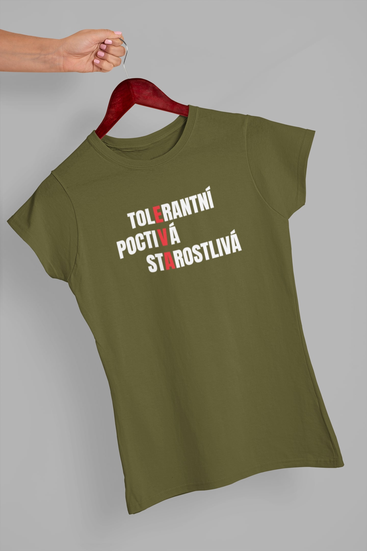 Dámské tričko Charakteristika Eva Barva: Khaki