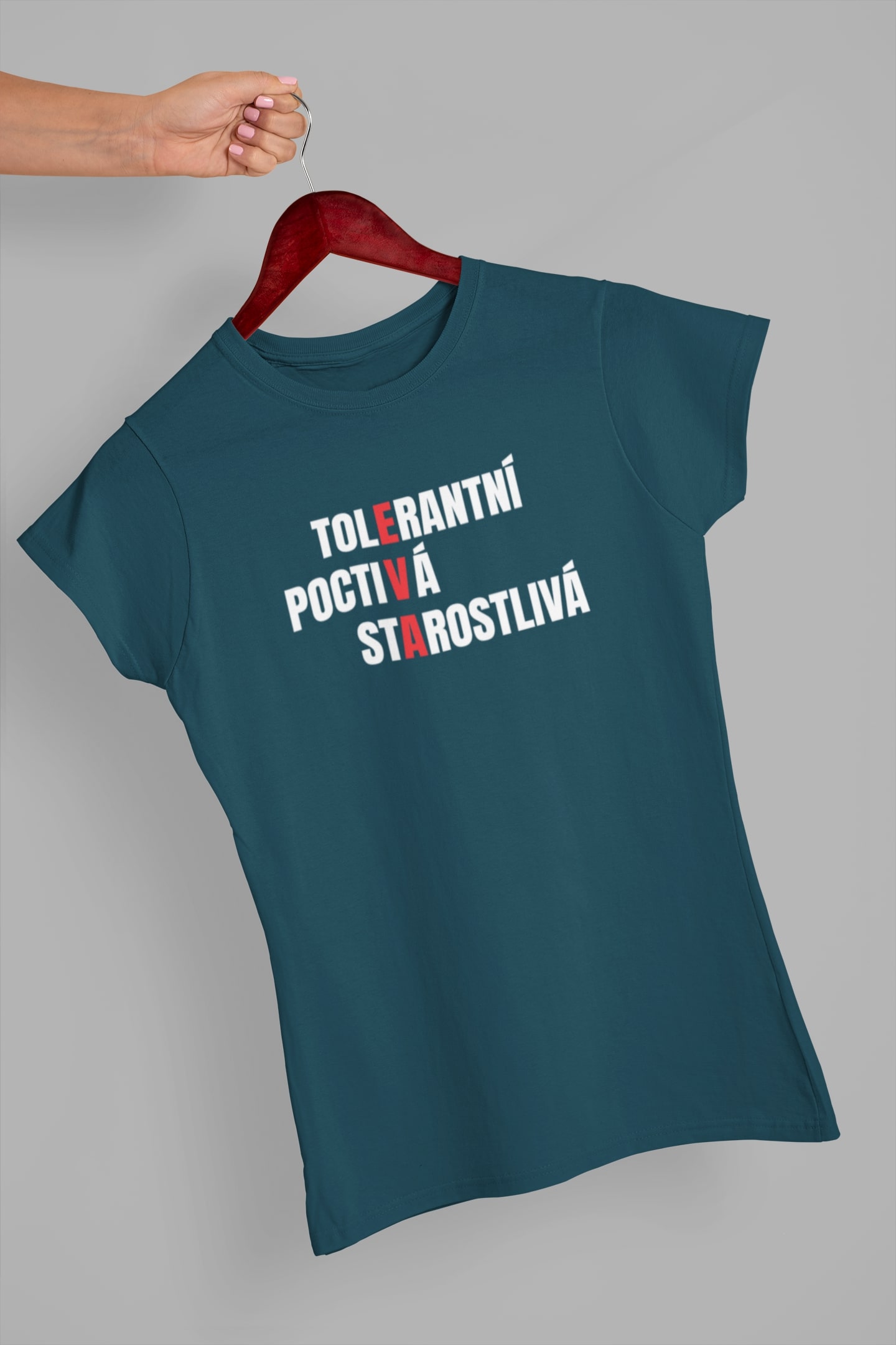 Dámské tričko Charakteristika Eva Barva: Petrolejová modrá