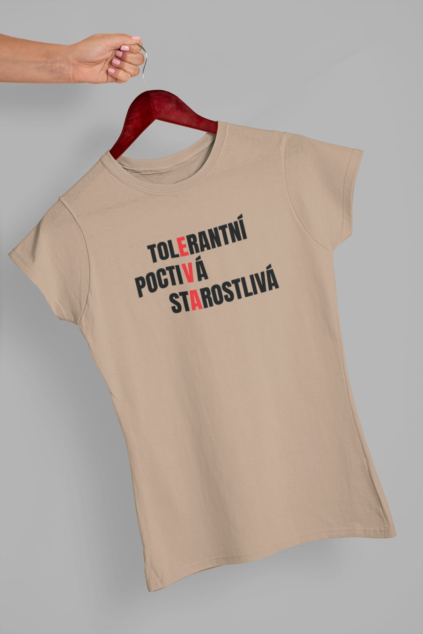 Dámské tričko Charakteristika Eva Barva: Písková