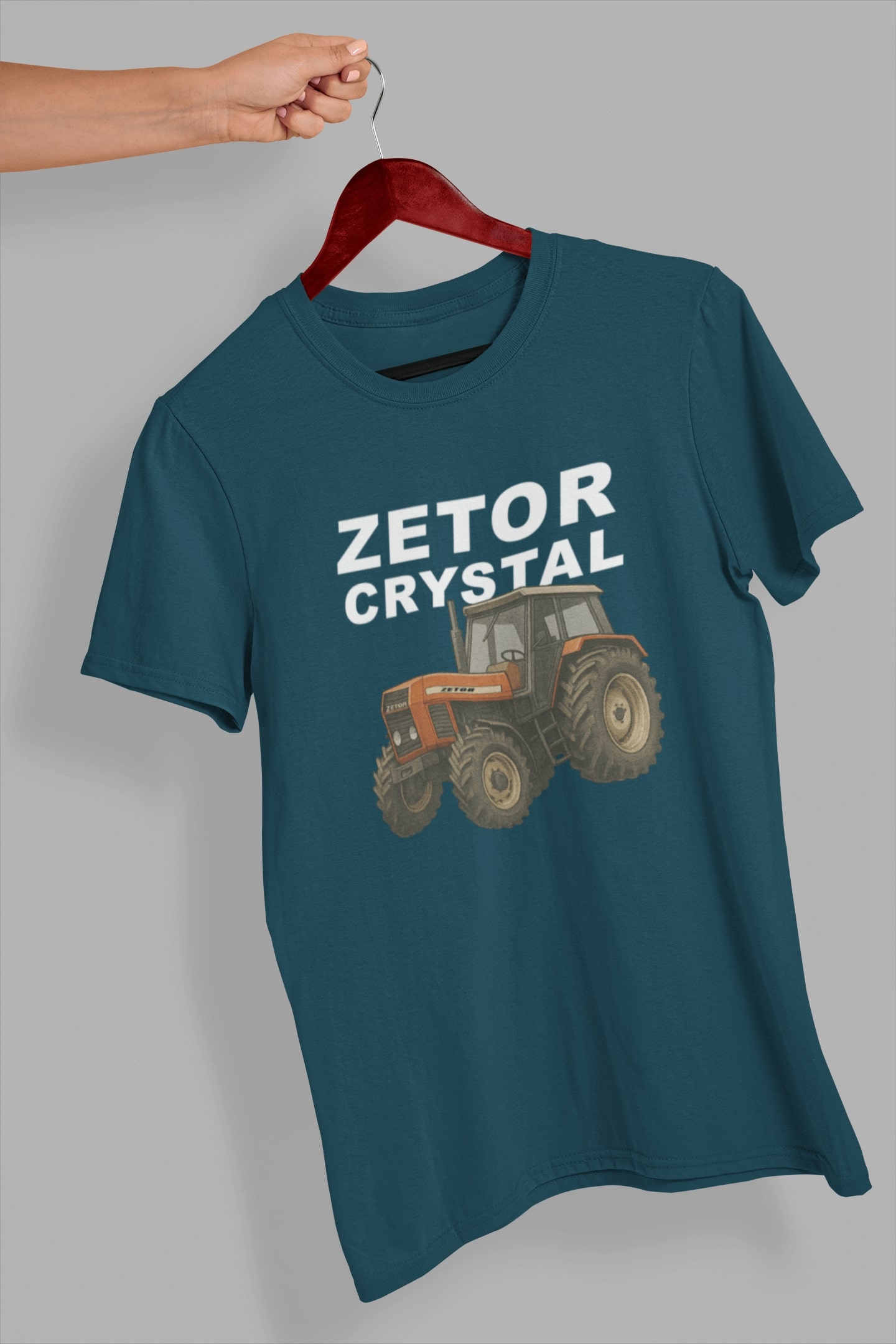 Pánské tričko Zetor Crystal Barva: Petrolejová modrá, Velikost: S
