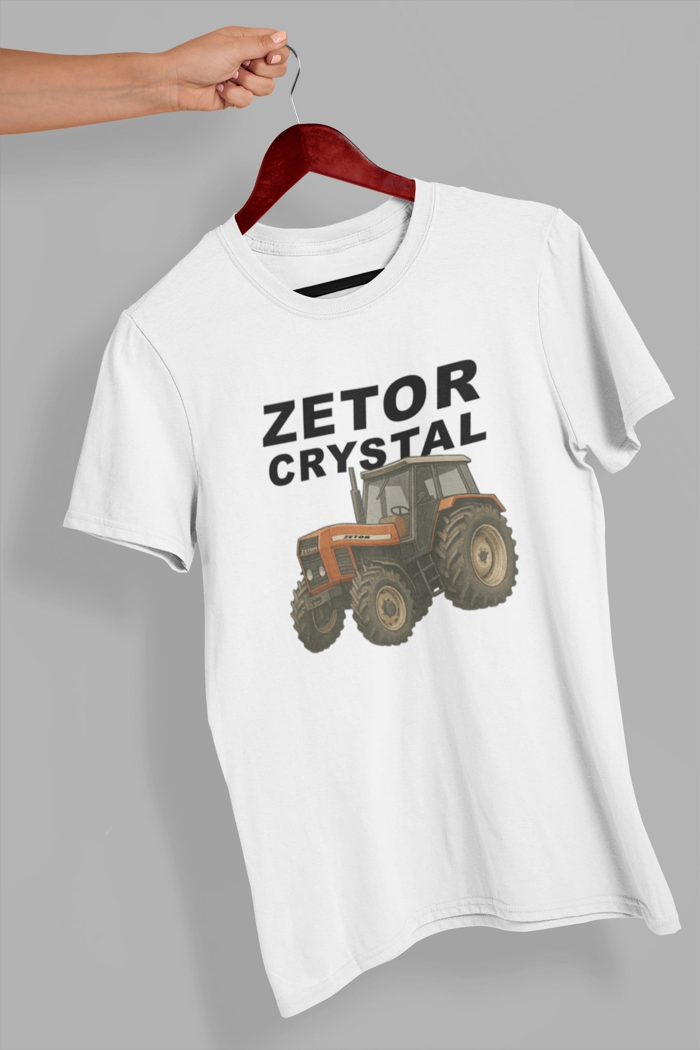 Pánské tričko Zetor Crystal Barva: Bíla, Velikost: 3XL