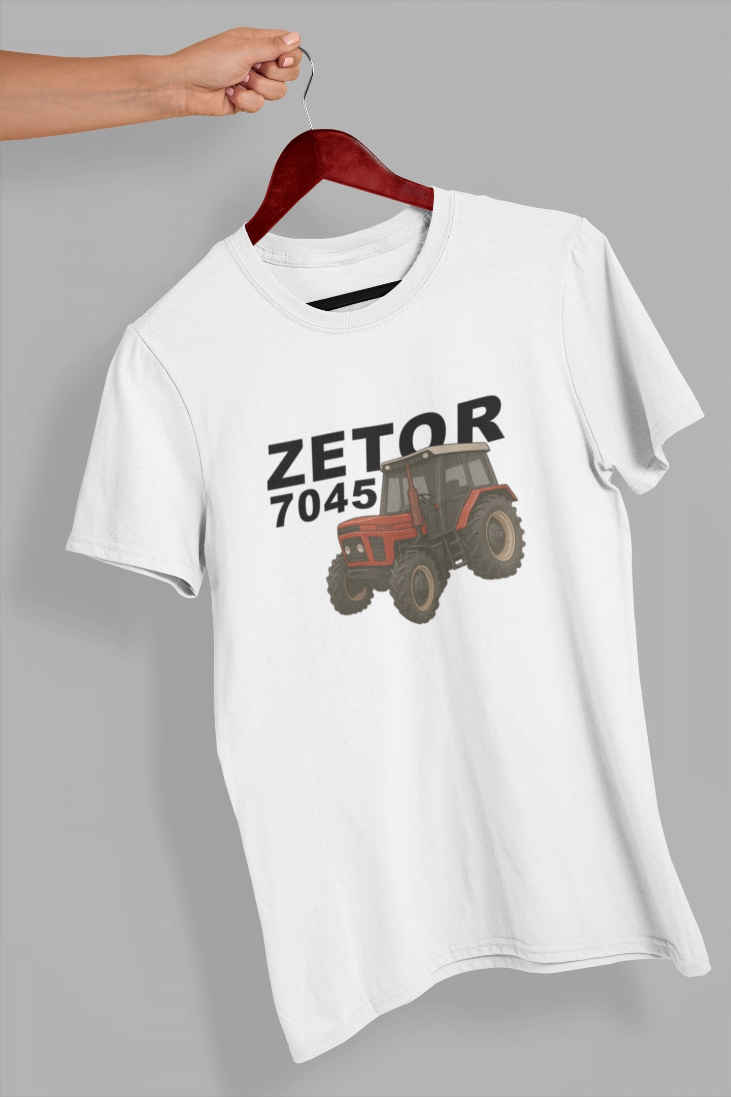 Pánské tričko Zetor 7045 Barva: Bíla, Velikost: XL