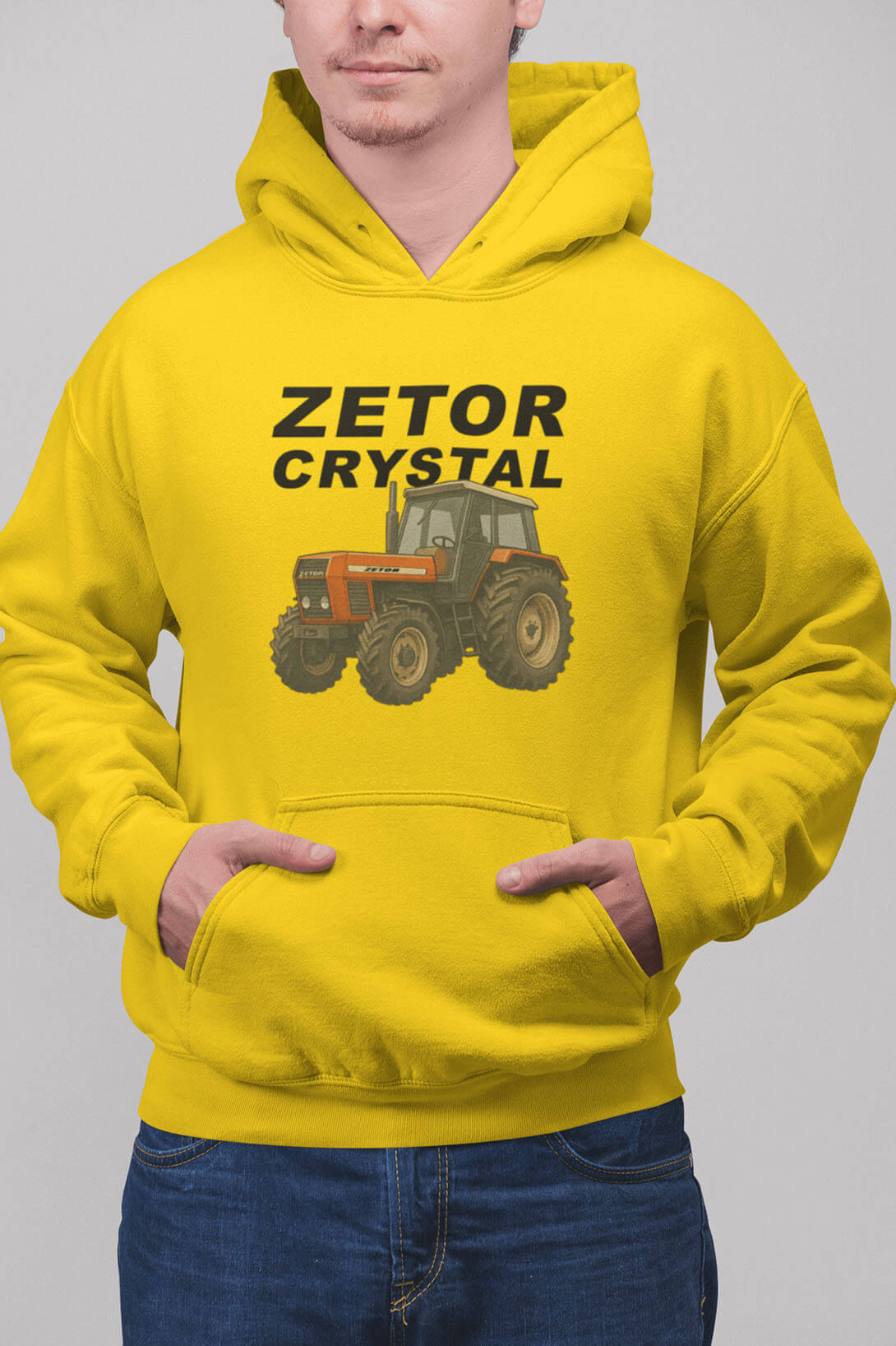 MMO Pánská mikina Zetor Crystal Barva: Žlutá, Velikost: 4XL