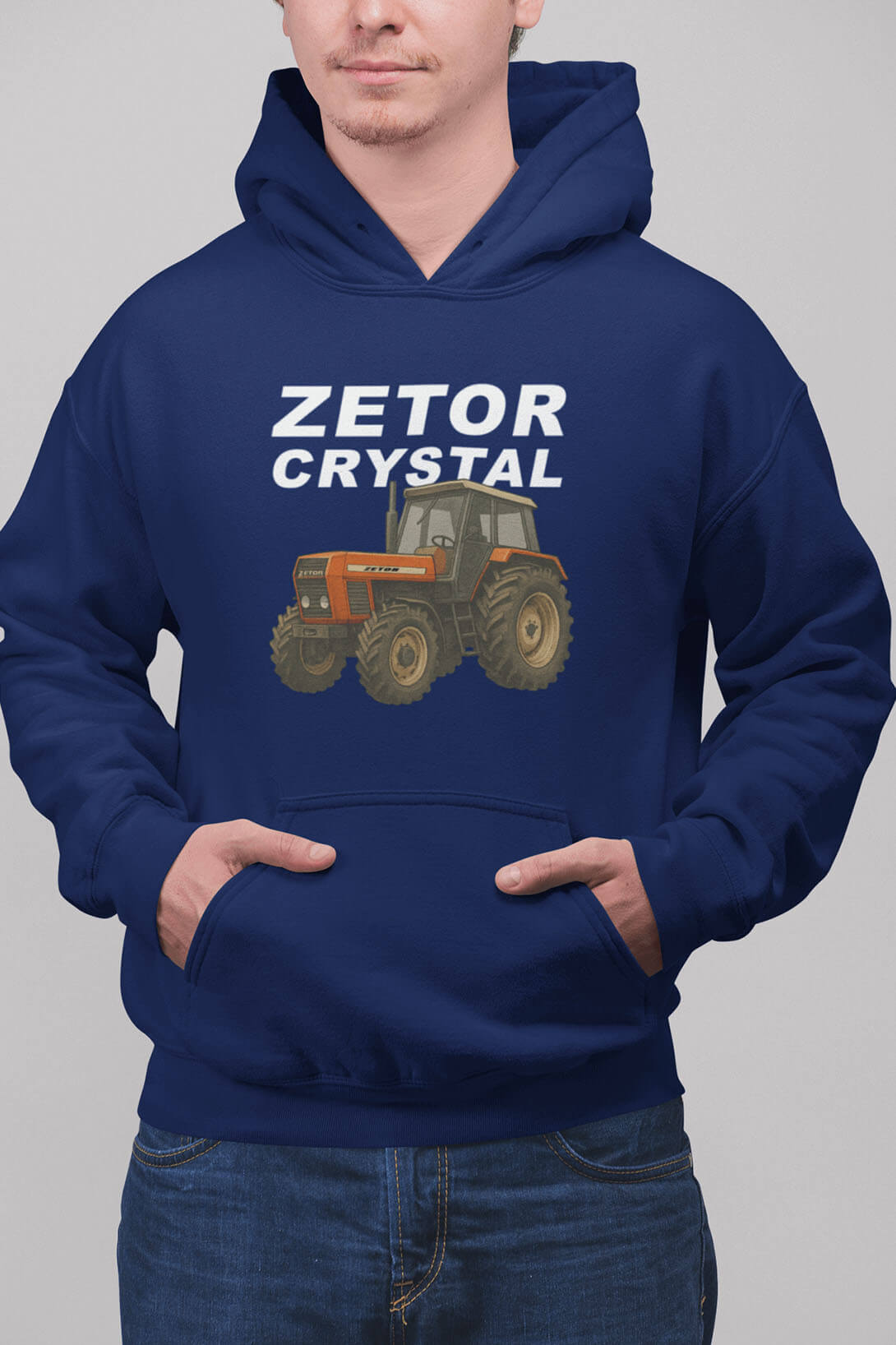 MMO Pánská mikina Zetor Crystal Barva: Kráľovská modrá, Velikost: S