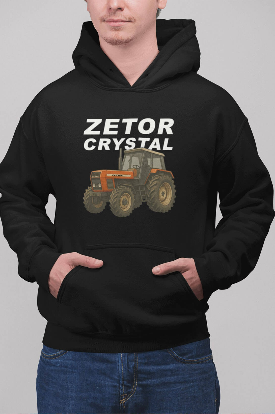 MMO Pánská mikina Zetor Crystal Barva: Černá, Velikost: 2XL