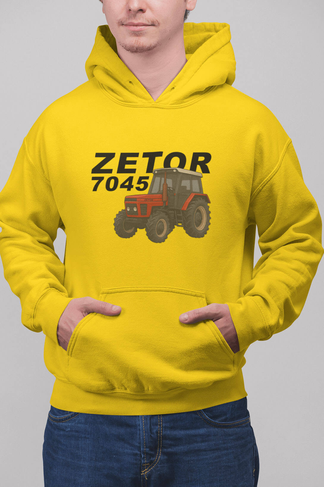 Pánská mikina Zetor 7045 Barva: Žlutá, Velikost: M
