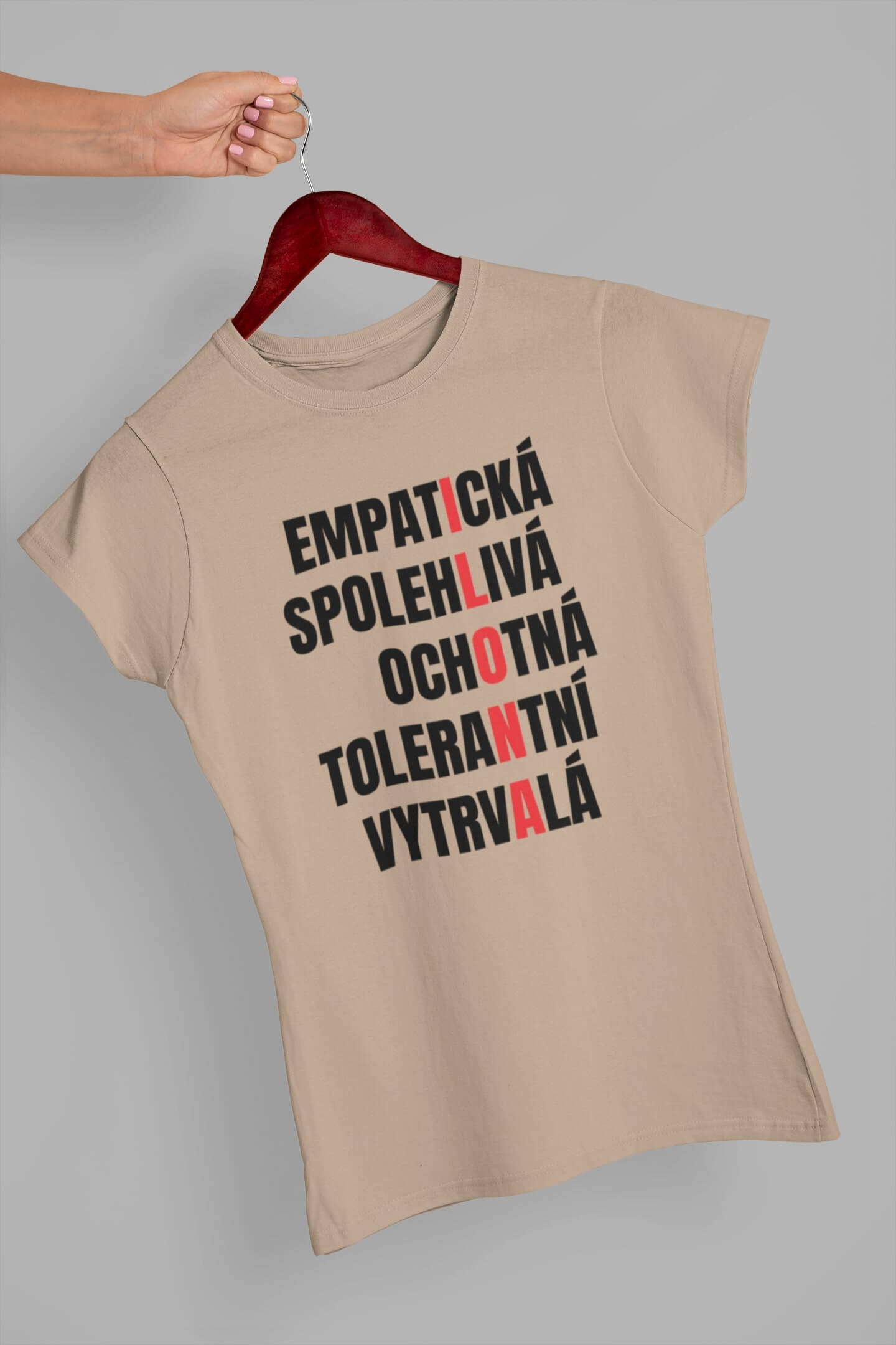 Dámské tričko Charakteristika Ilona Barva: Písková