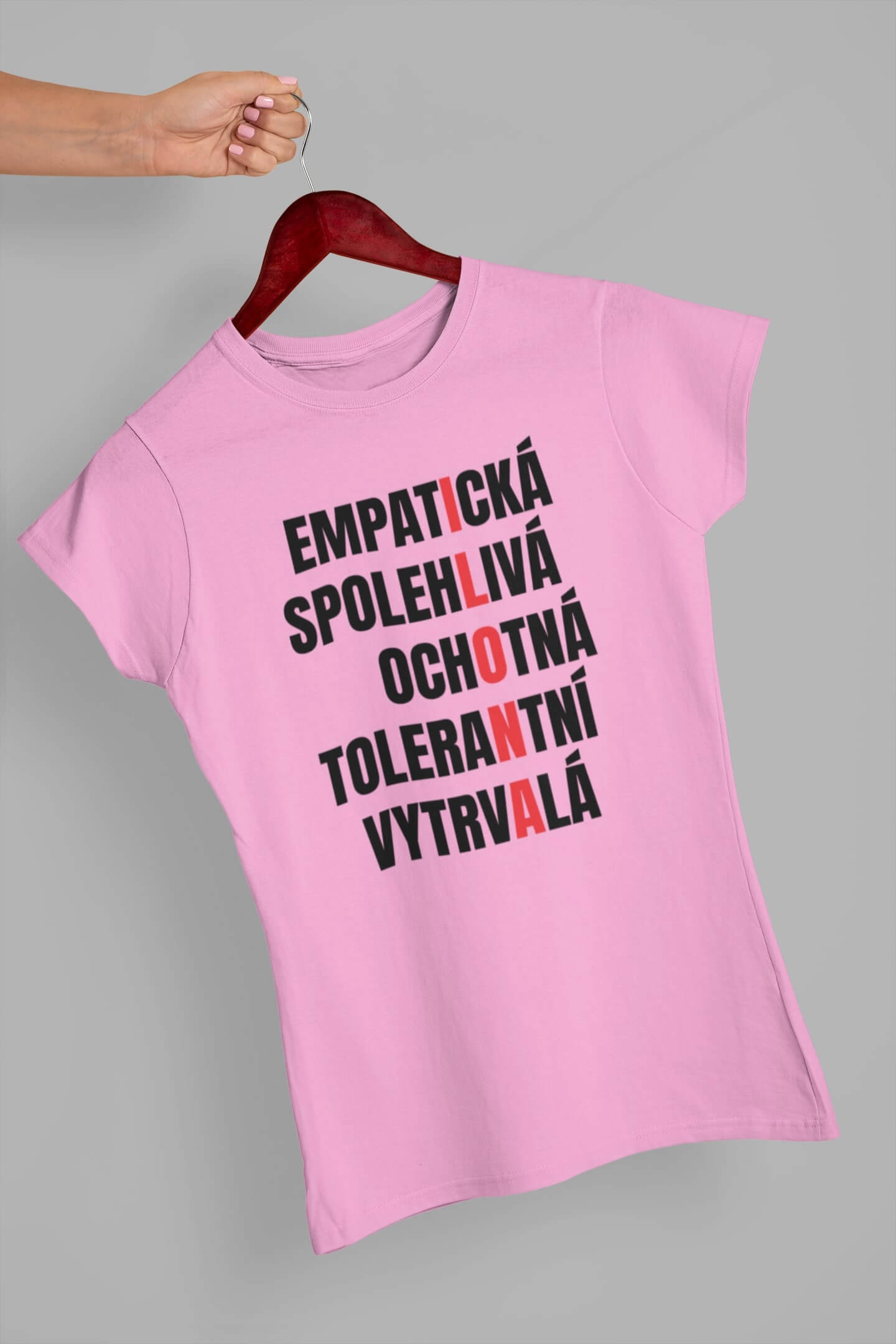 Dámské tričko Charakteristika Ilona Barva: Ružová