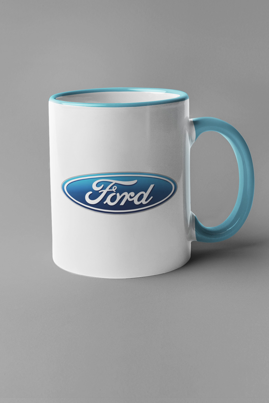 Levně Hrnek s logem auta Ford Barva: Modrá