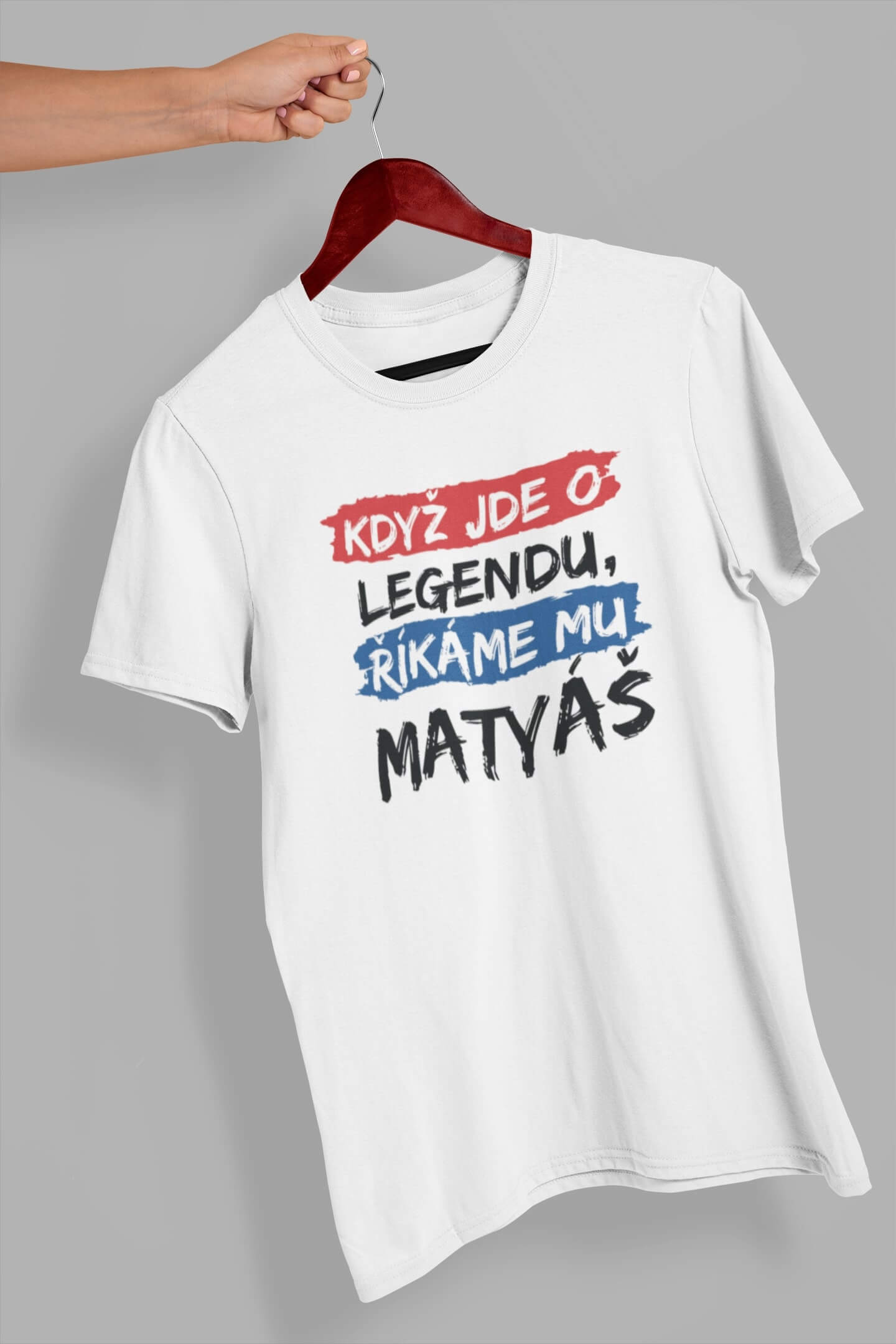 Pánské tričko Matyáš Barva: Bíla, Velikost: 4XL