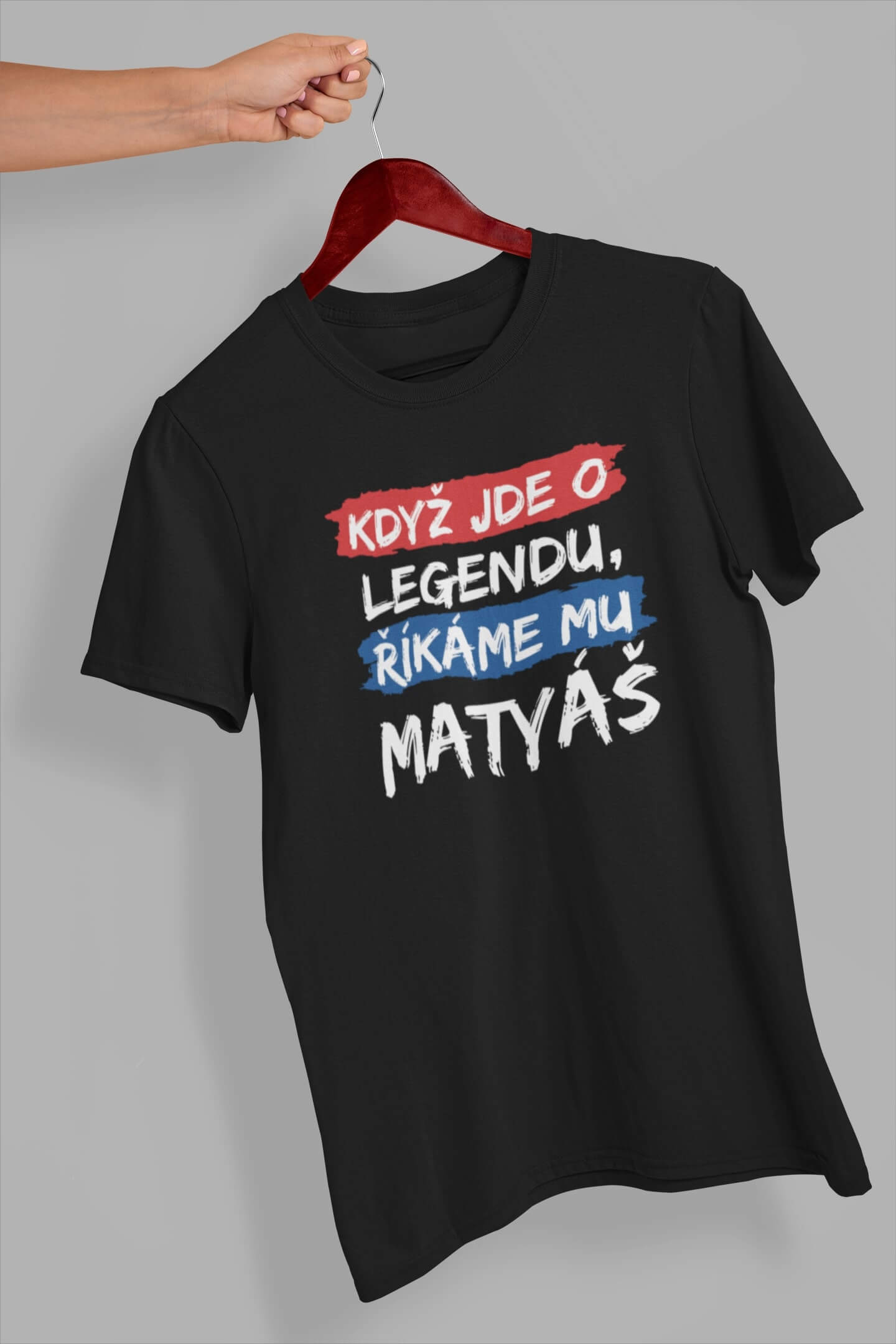 Pánské tričko Matyáš Barva: Černá, Velikost: M