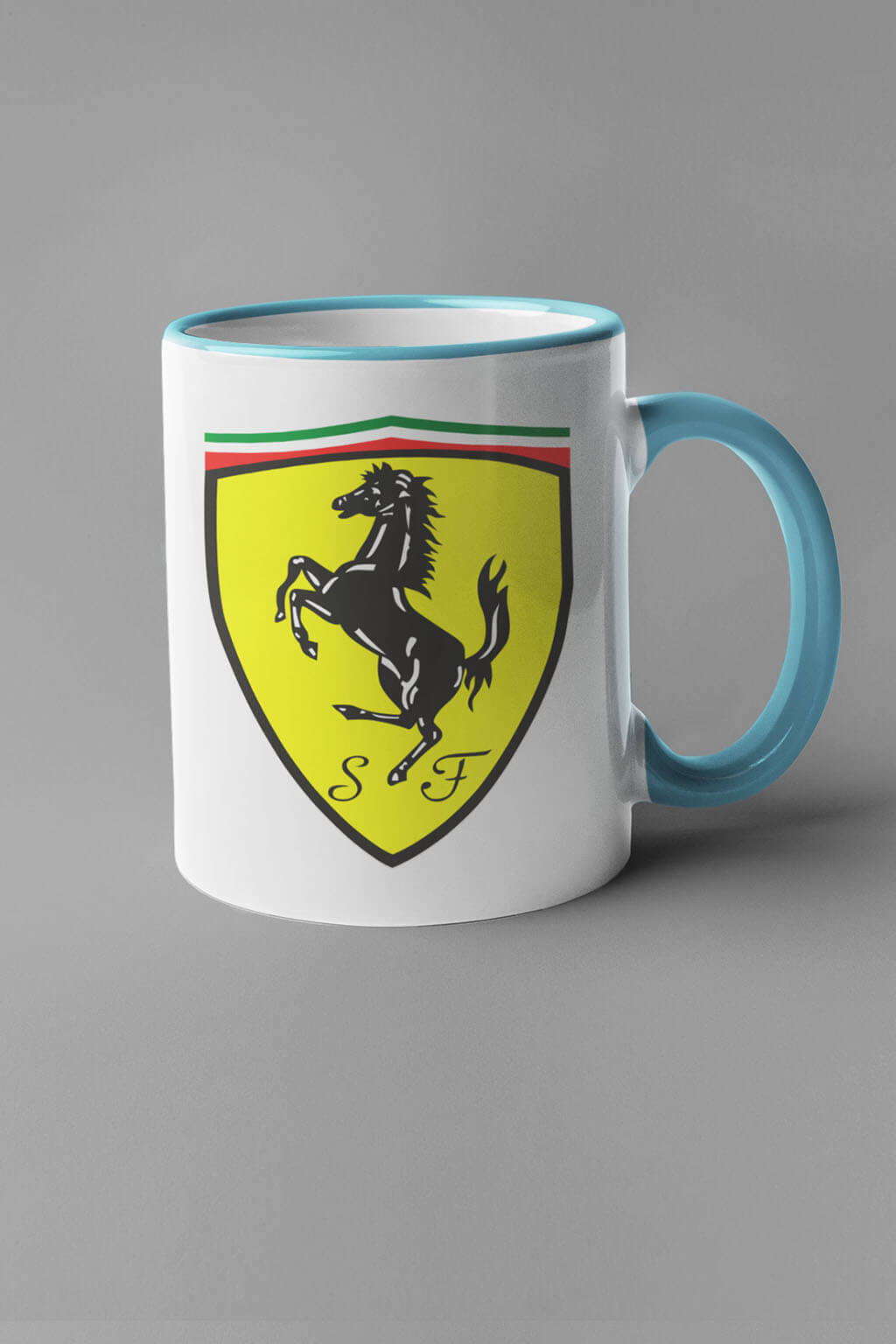 Levně Hrnek s logem auta Ferrari Barva: Modrá