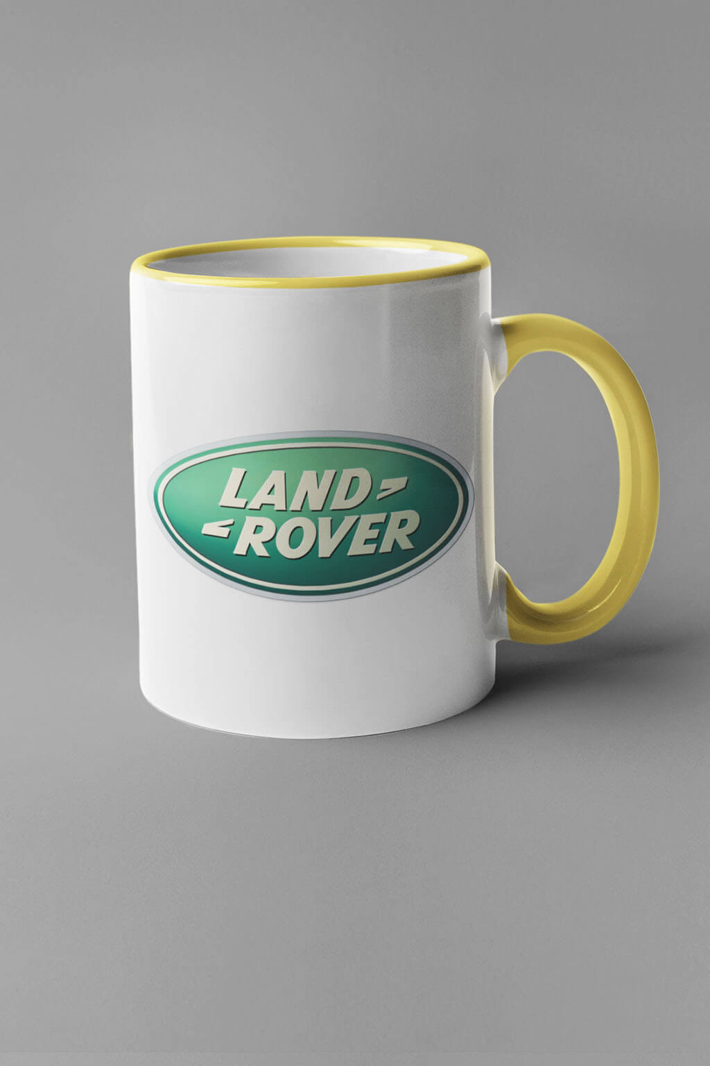Levně Hrnek s logem auta Land Rover Barva: Žlutá