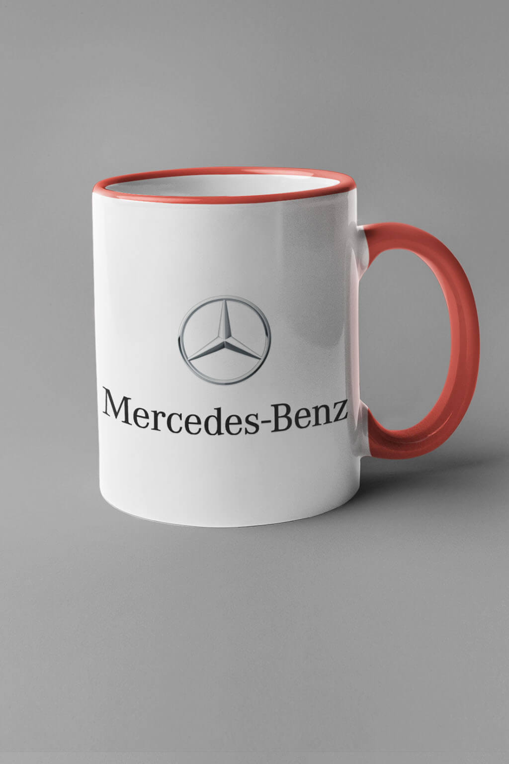 Levně Hrnek s logem auta Mercedes Benz Barva: Červená
